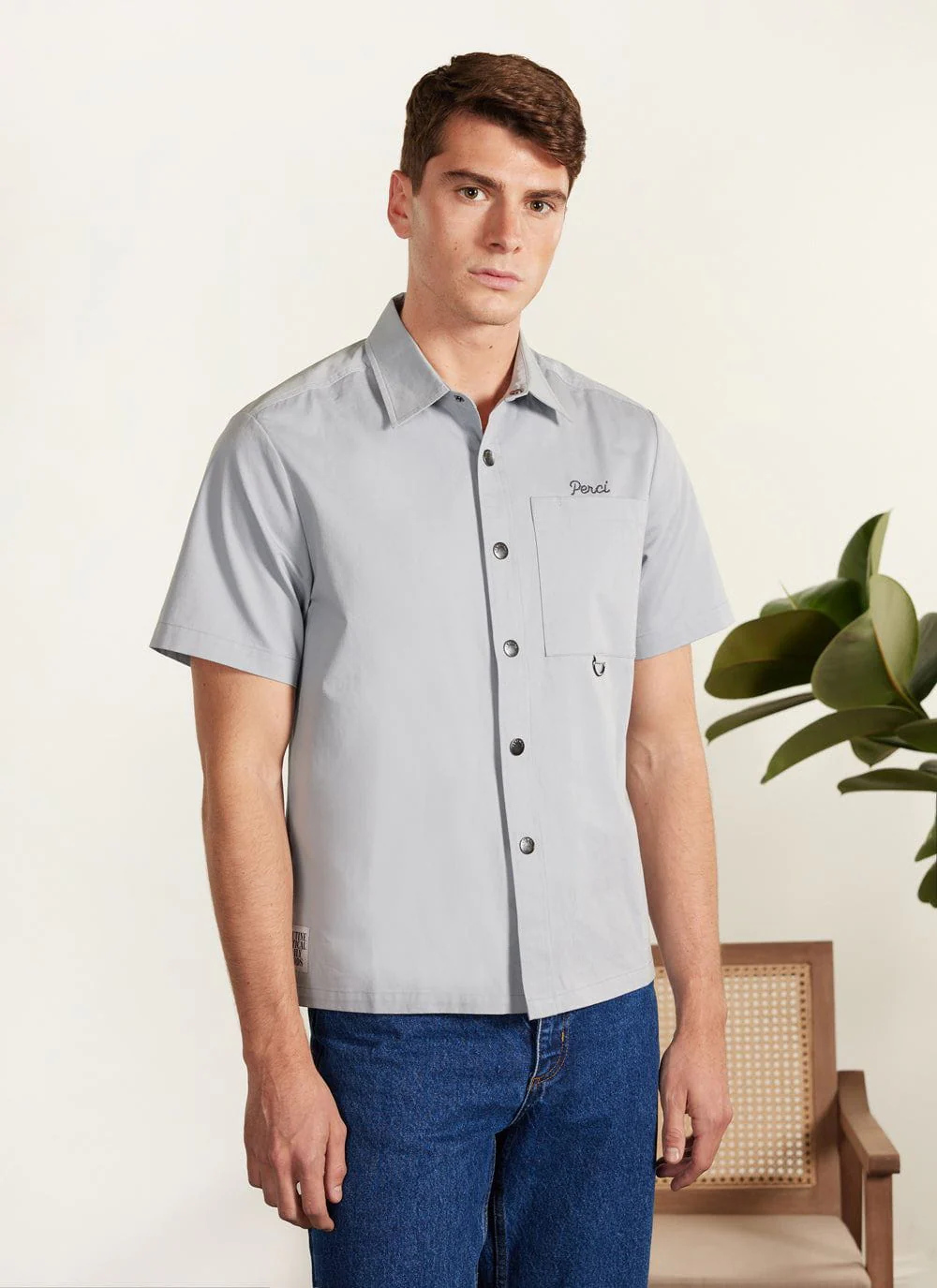 Auxiliary Boxy Clerk Shirt | Light Blue - Image 3