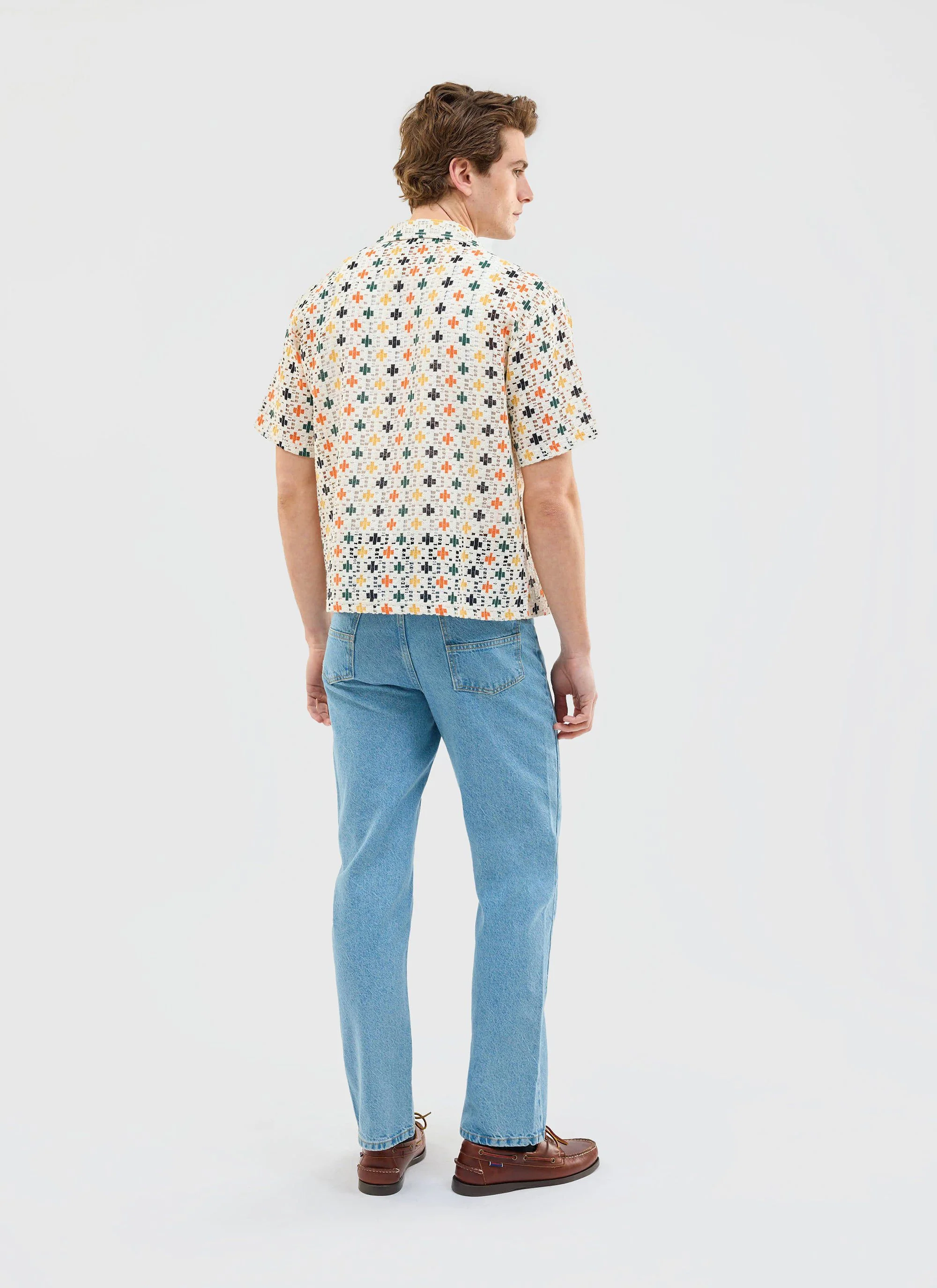 Bailing Crochet Cuban Shirt | Multi - Image 4