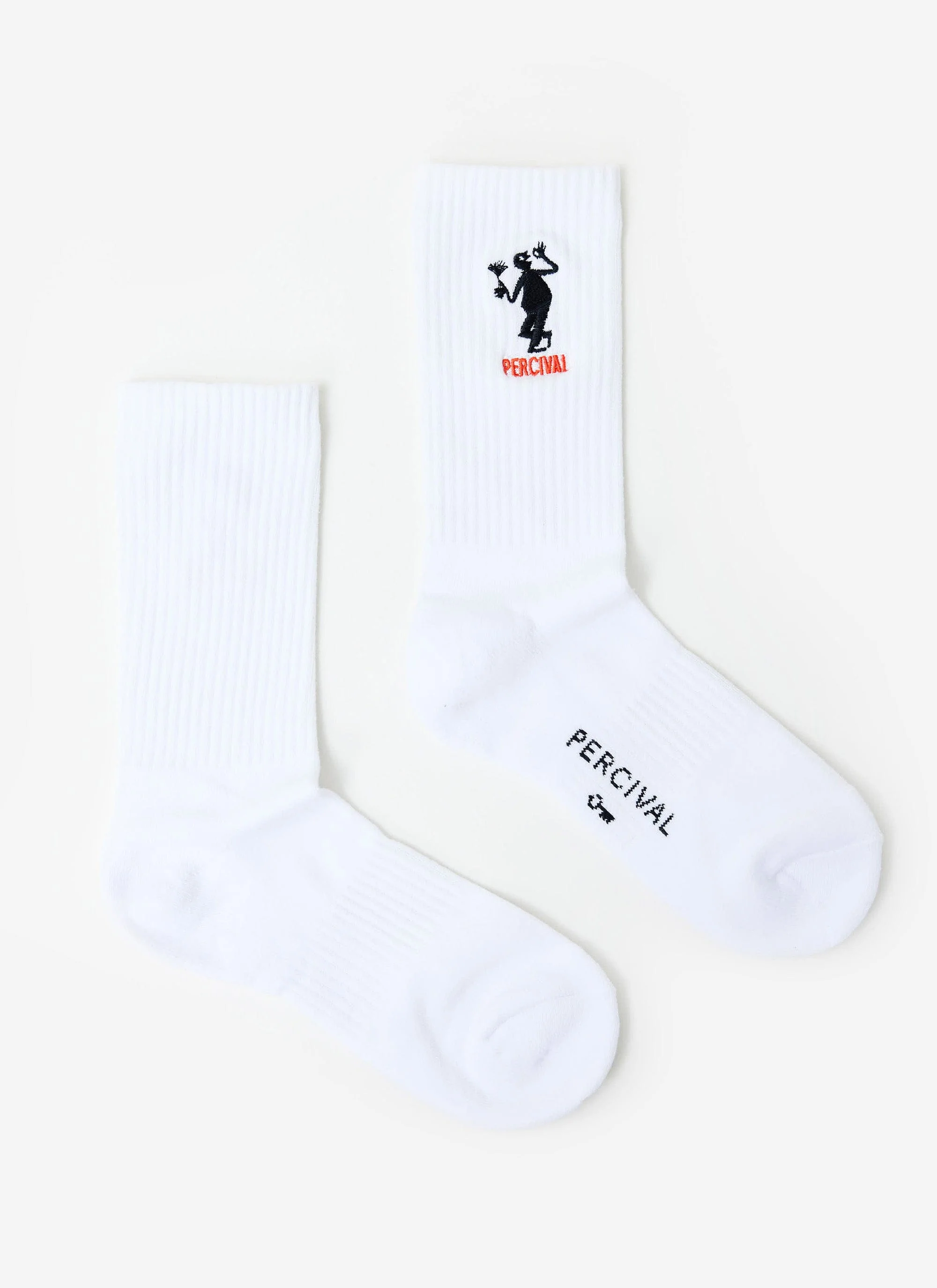 Carlo Mixologist Embroidered Socks | Organic Cotton | White - Image 3