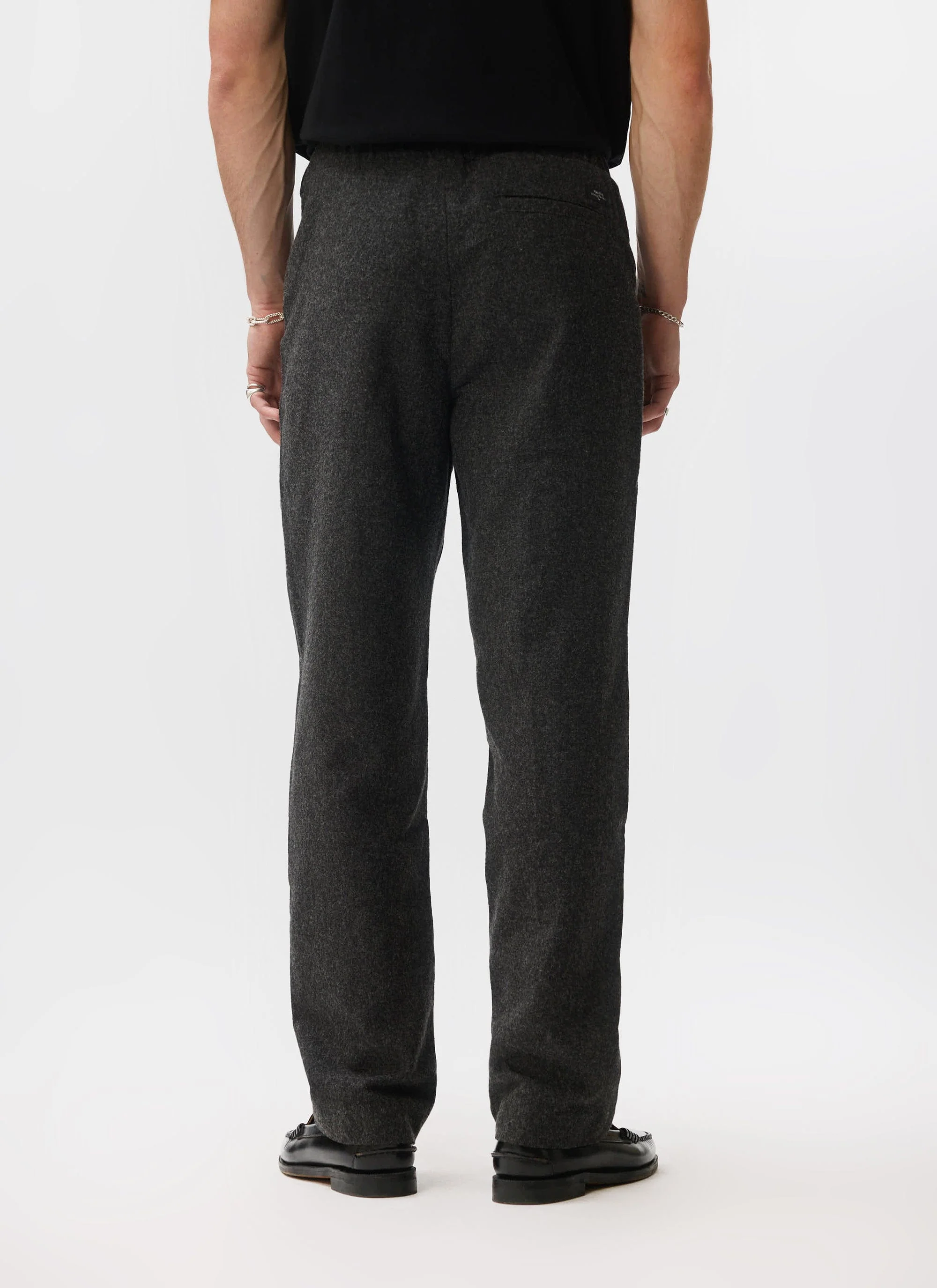Caxton Smart Trousers | Brushed Wool | Black - Image 4