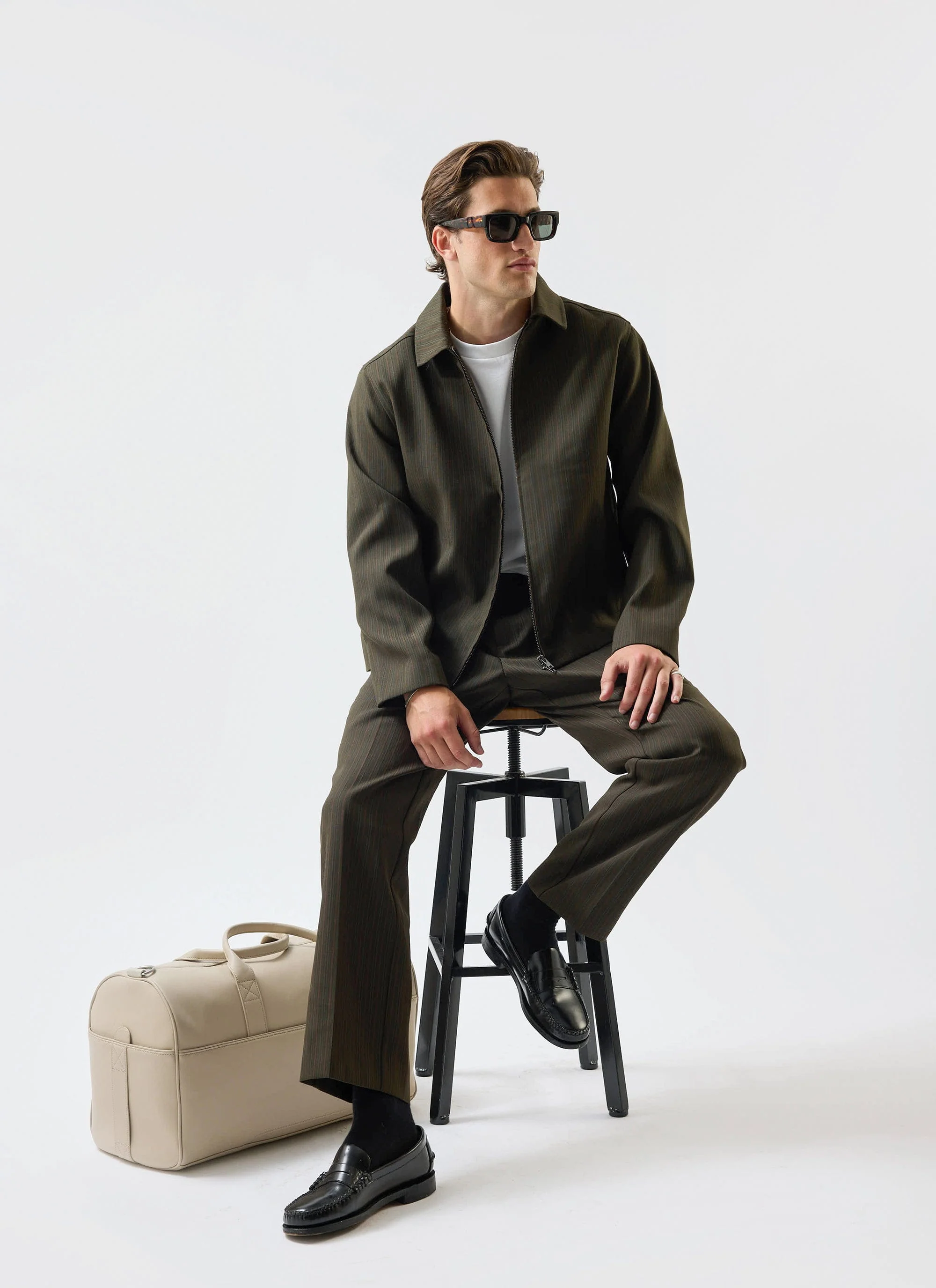 Men's Chapter Zip Up Jacket | Forest Green - Image 6