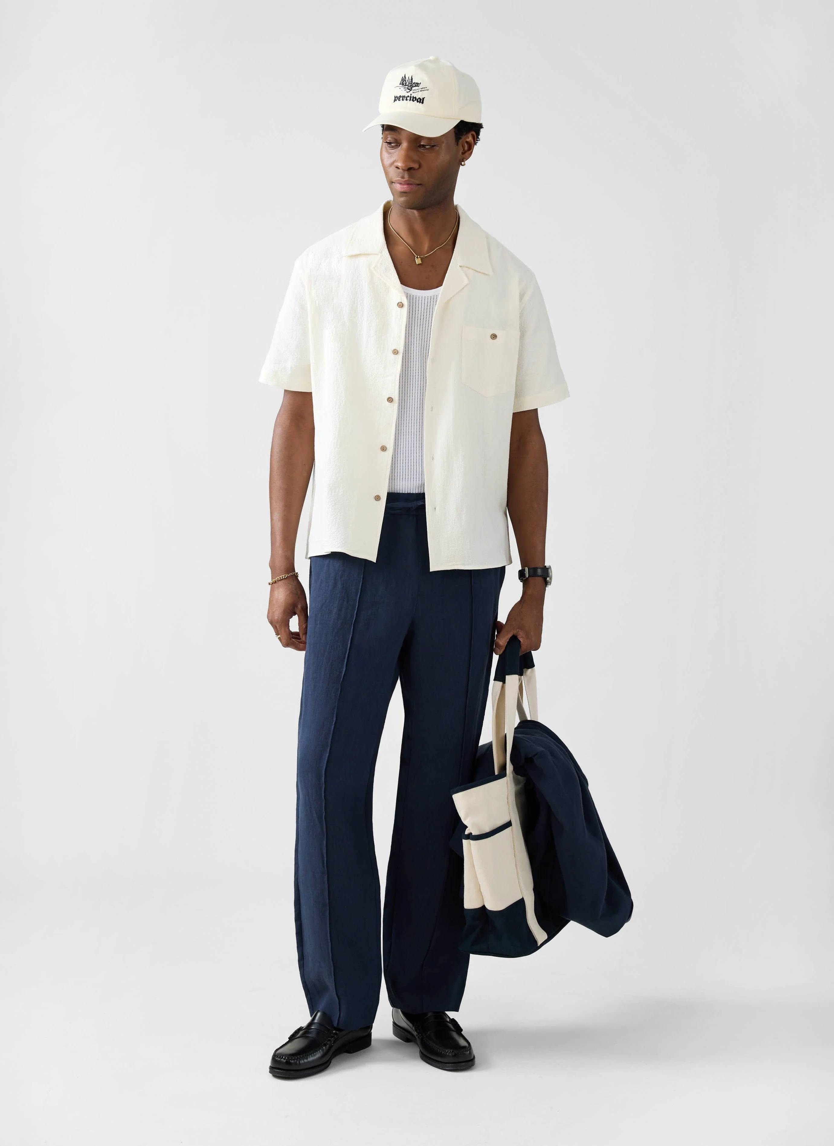 Cuban Shirt | Seersucker | Ecru - Image 4