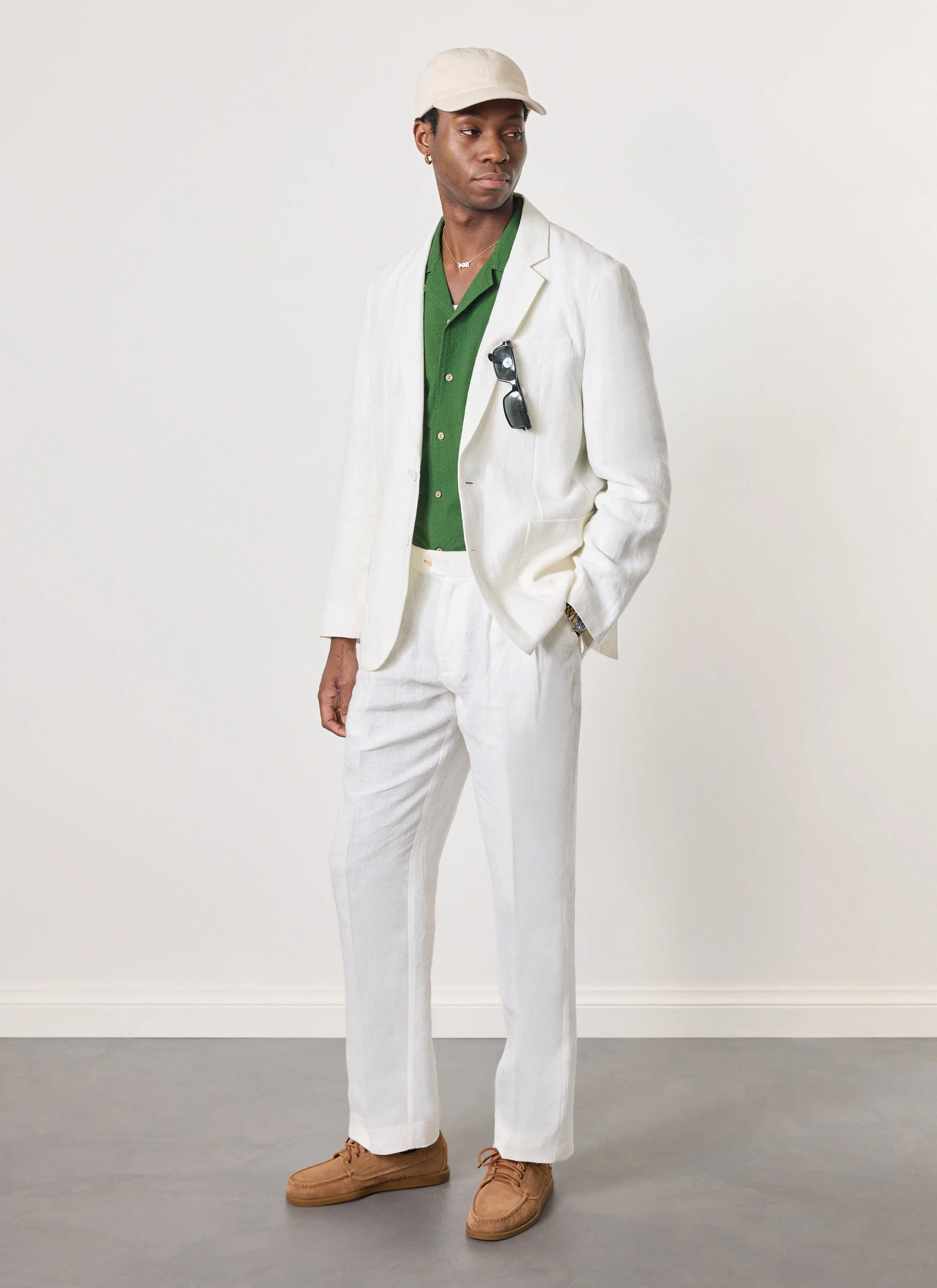 Cuban Shirt | Seersucker | Forest - Image 4