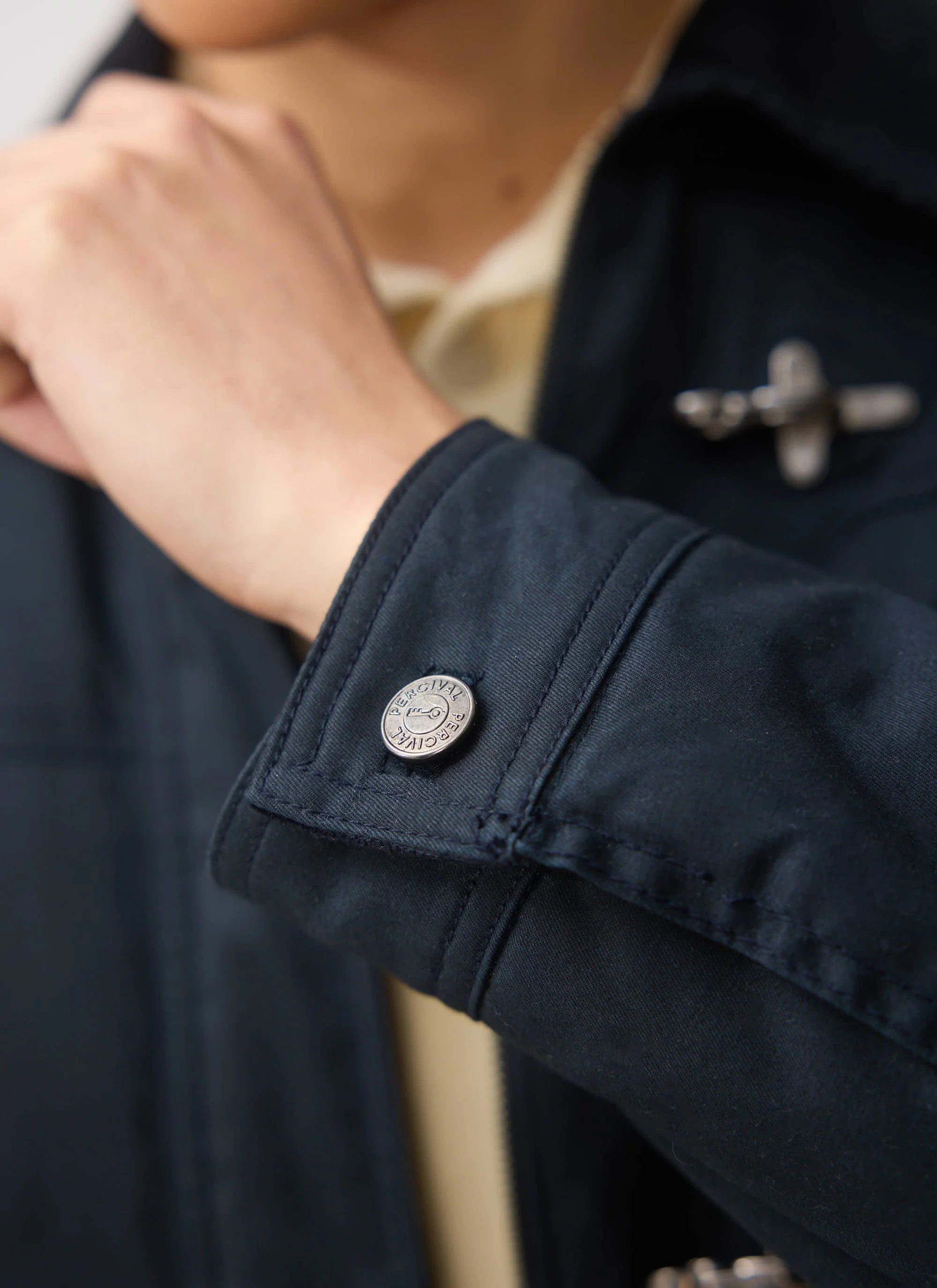 Fontane Wax Jacket | Navy - Image 6