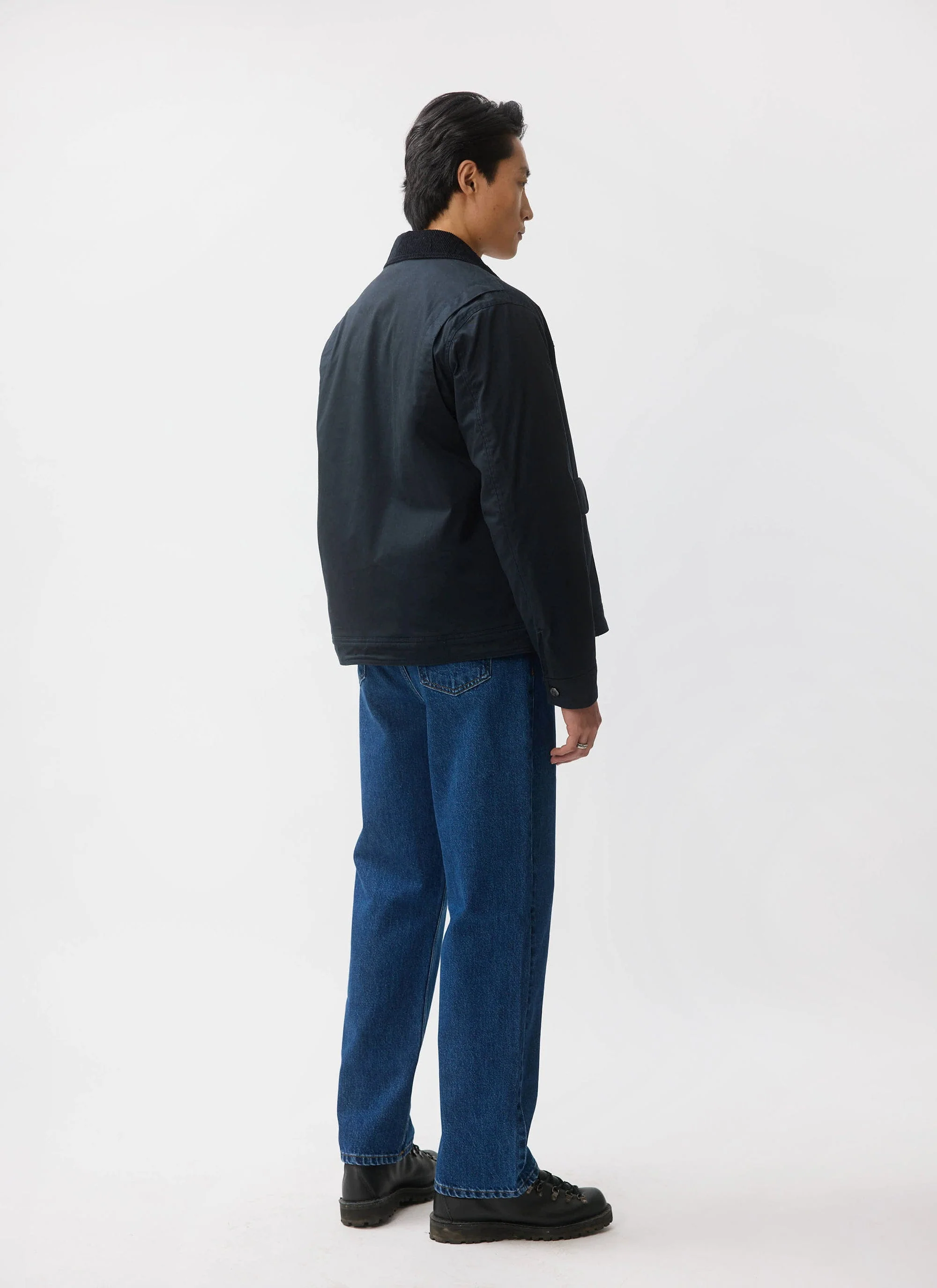 Fontane Wax Jacket | Navy - Image 7