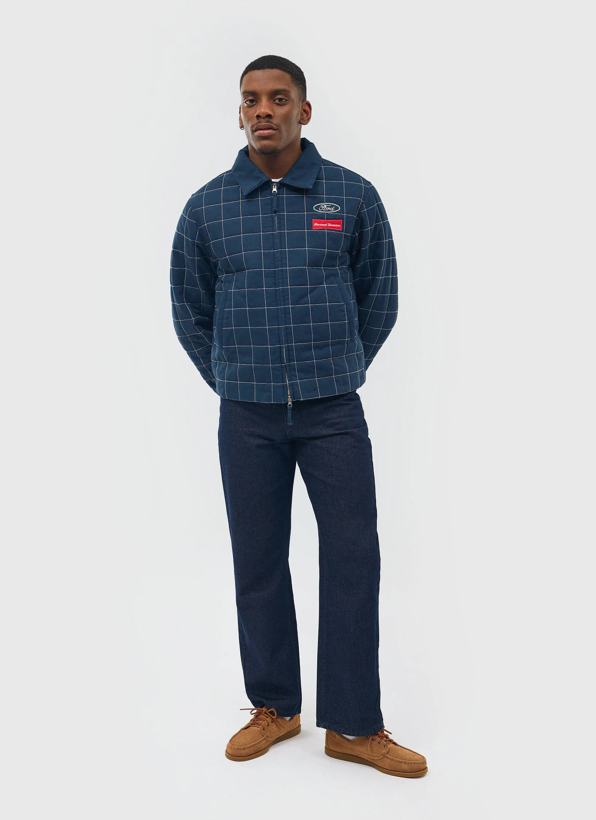 Garage Harrington Jacket | Percival x Ford | Navy - Image 4