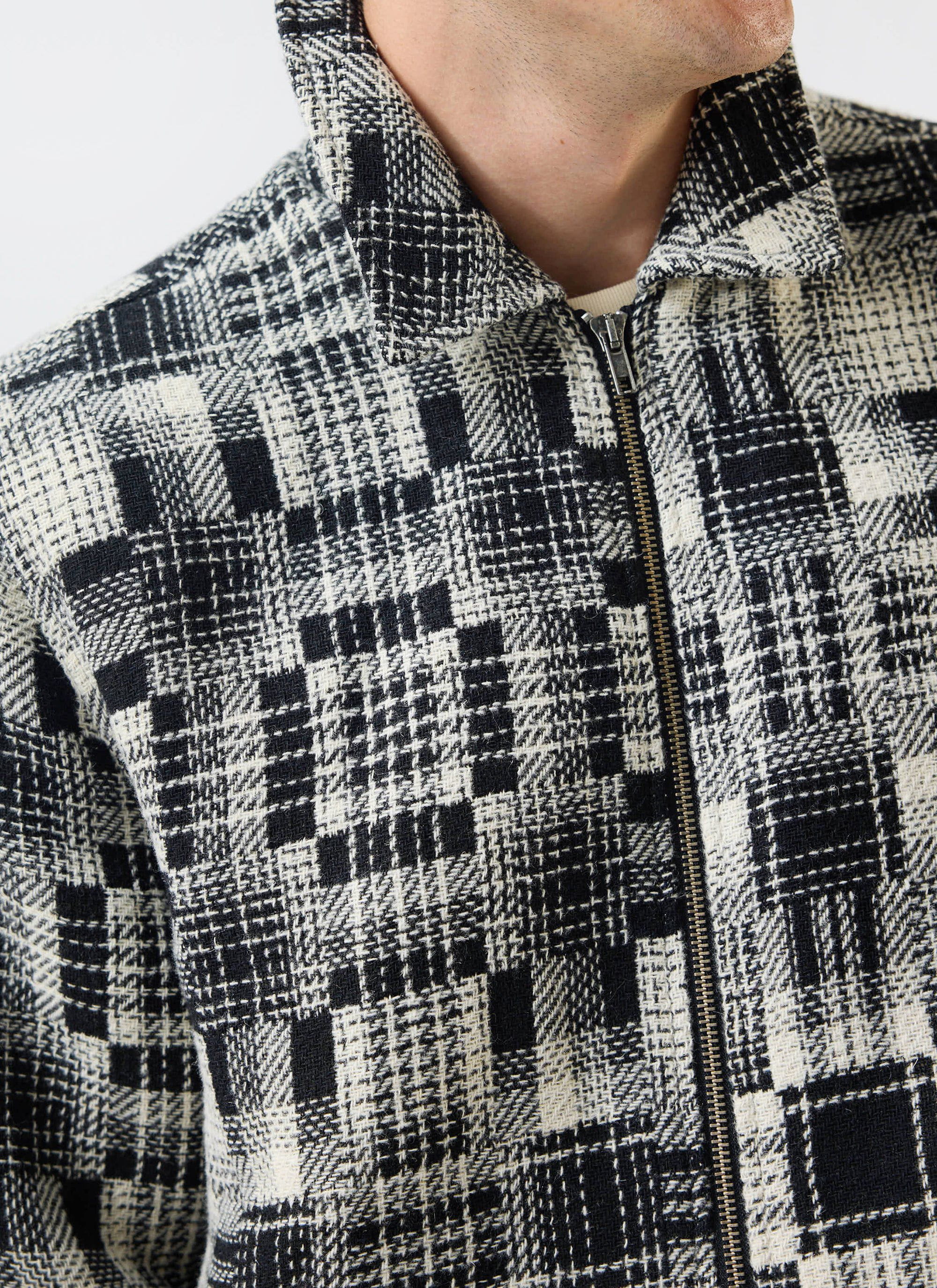 Men's Glossary Patchwork Jacket | Twill | Grey - Image 5