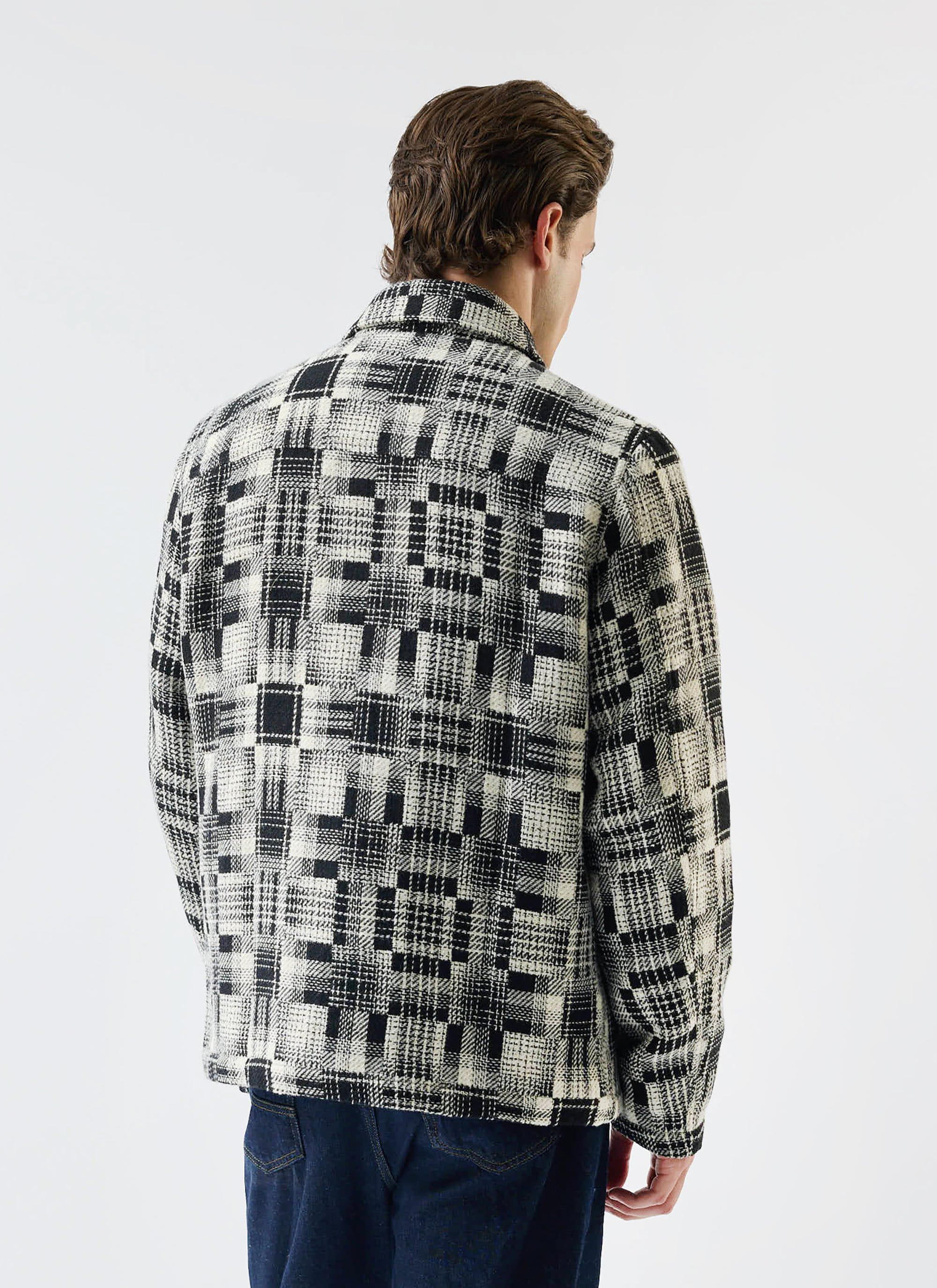 Men's Glossary Patchwork Jacket | Twill | Grey - Image 9