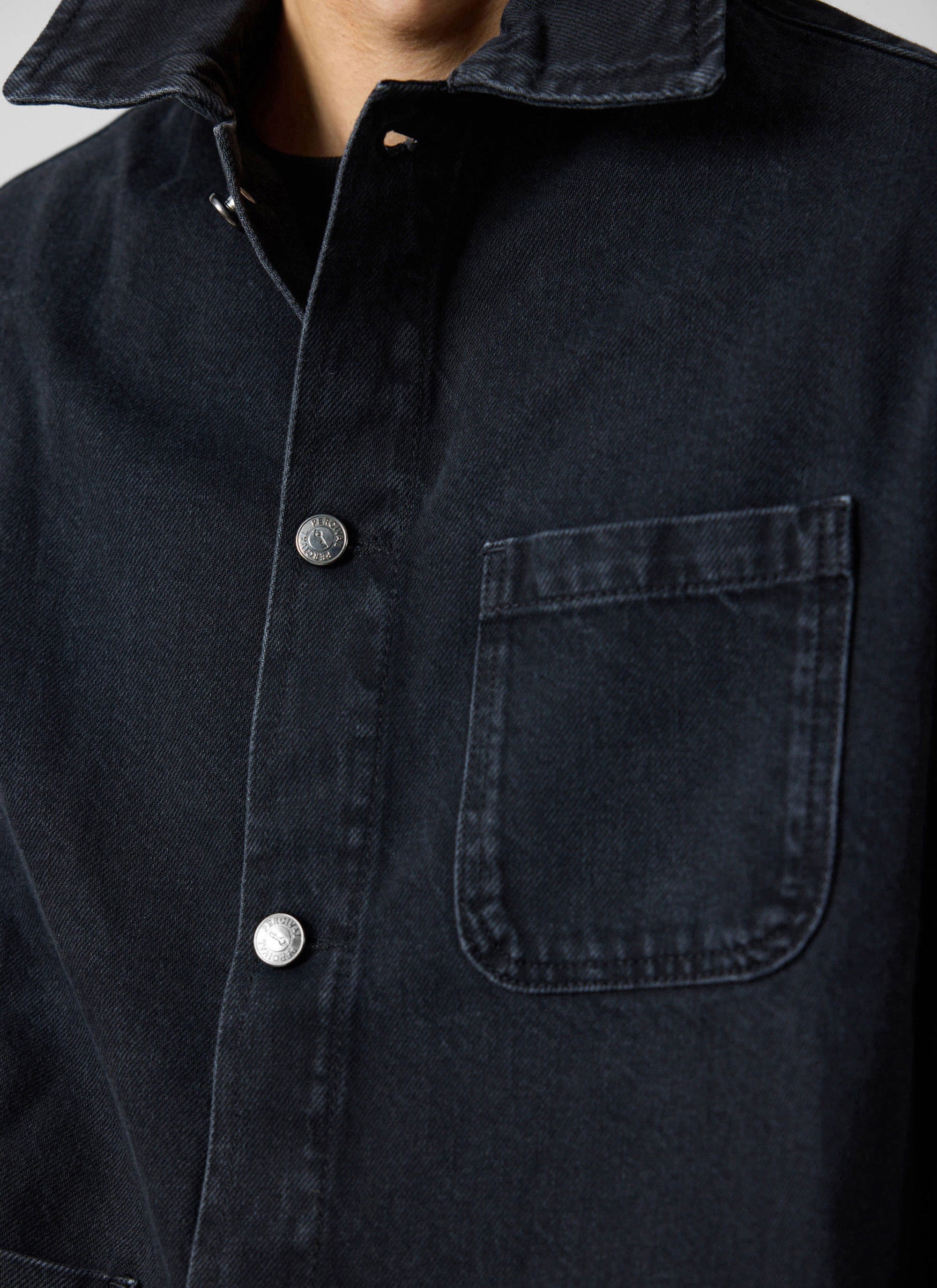 Gove Chore Jacket | Denim | Black - Image 4