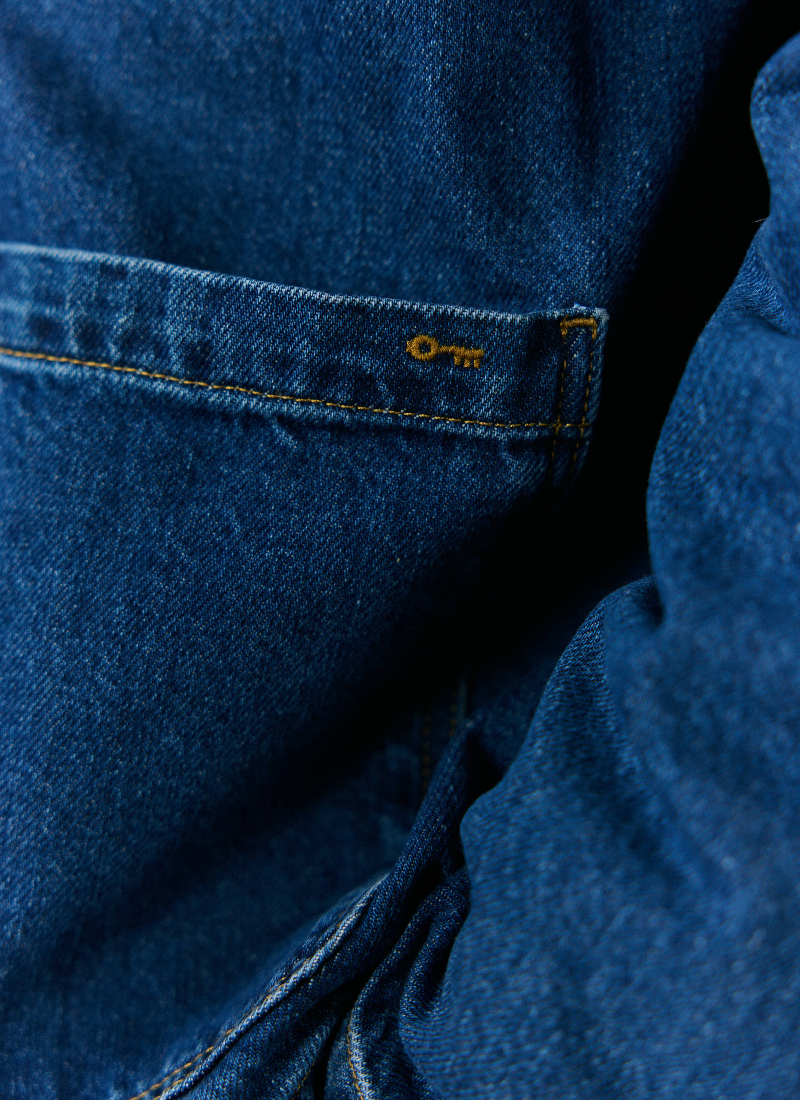 Gove Chore Jacket | Denim | Mid Wash Blue - Image 4