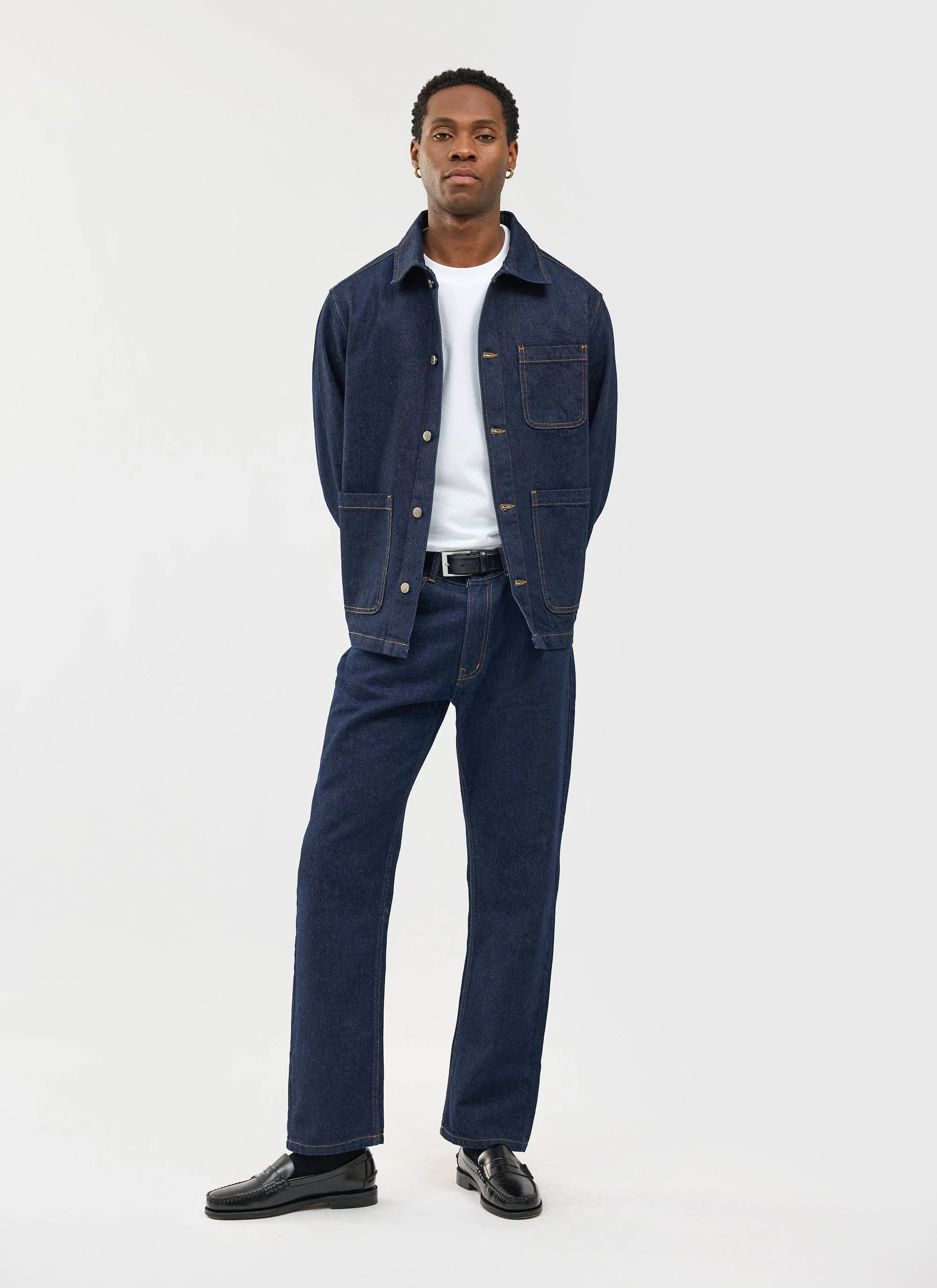 Gove Chore Jacket | Denim | Dark Indigo - Image 4