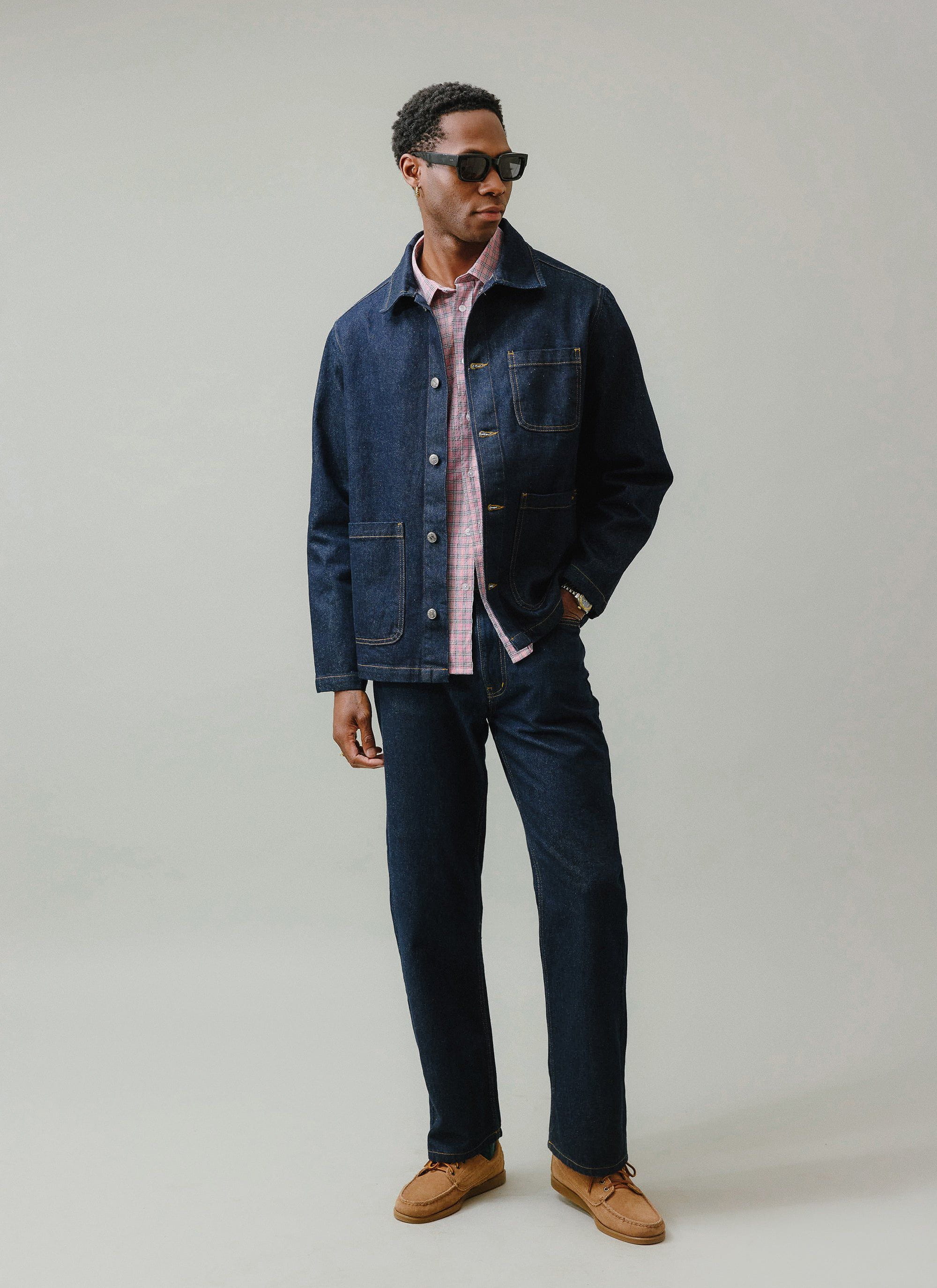 Gove Chore Jacket | Denim | Dark Indigo - Image 9