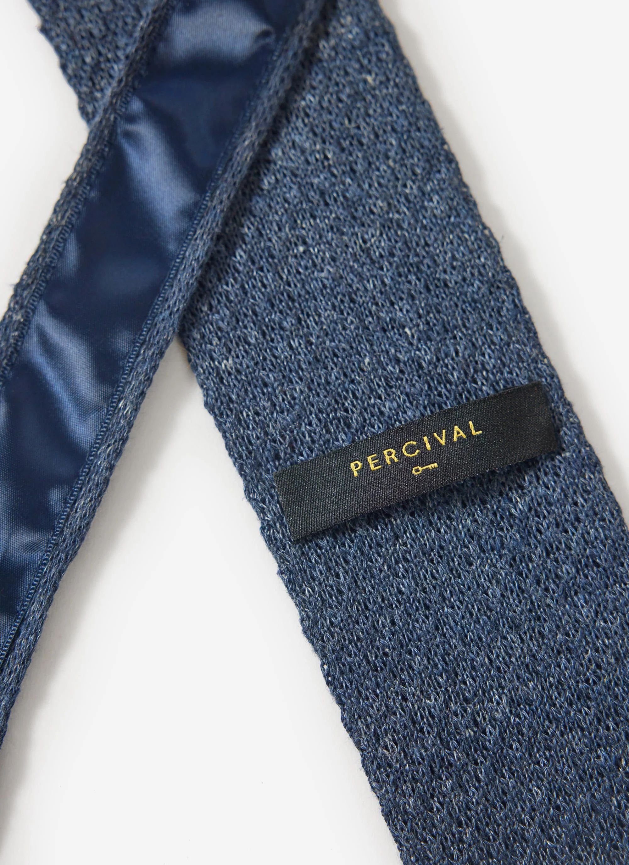 Linen Tie | Navy Marl - Image 6