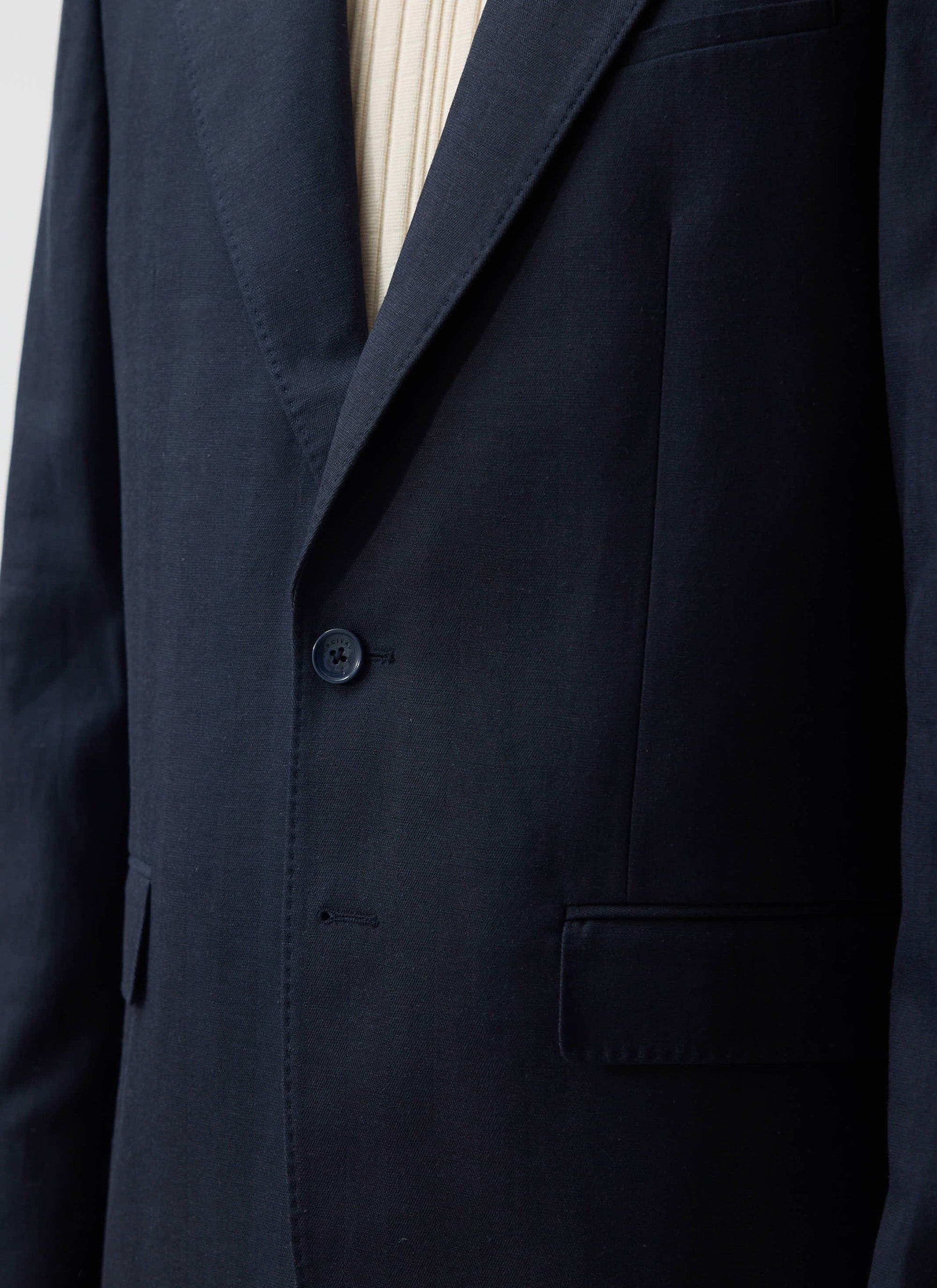 Lyocell Tailored Blazer | Percival x Warren | Navy - Image 5