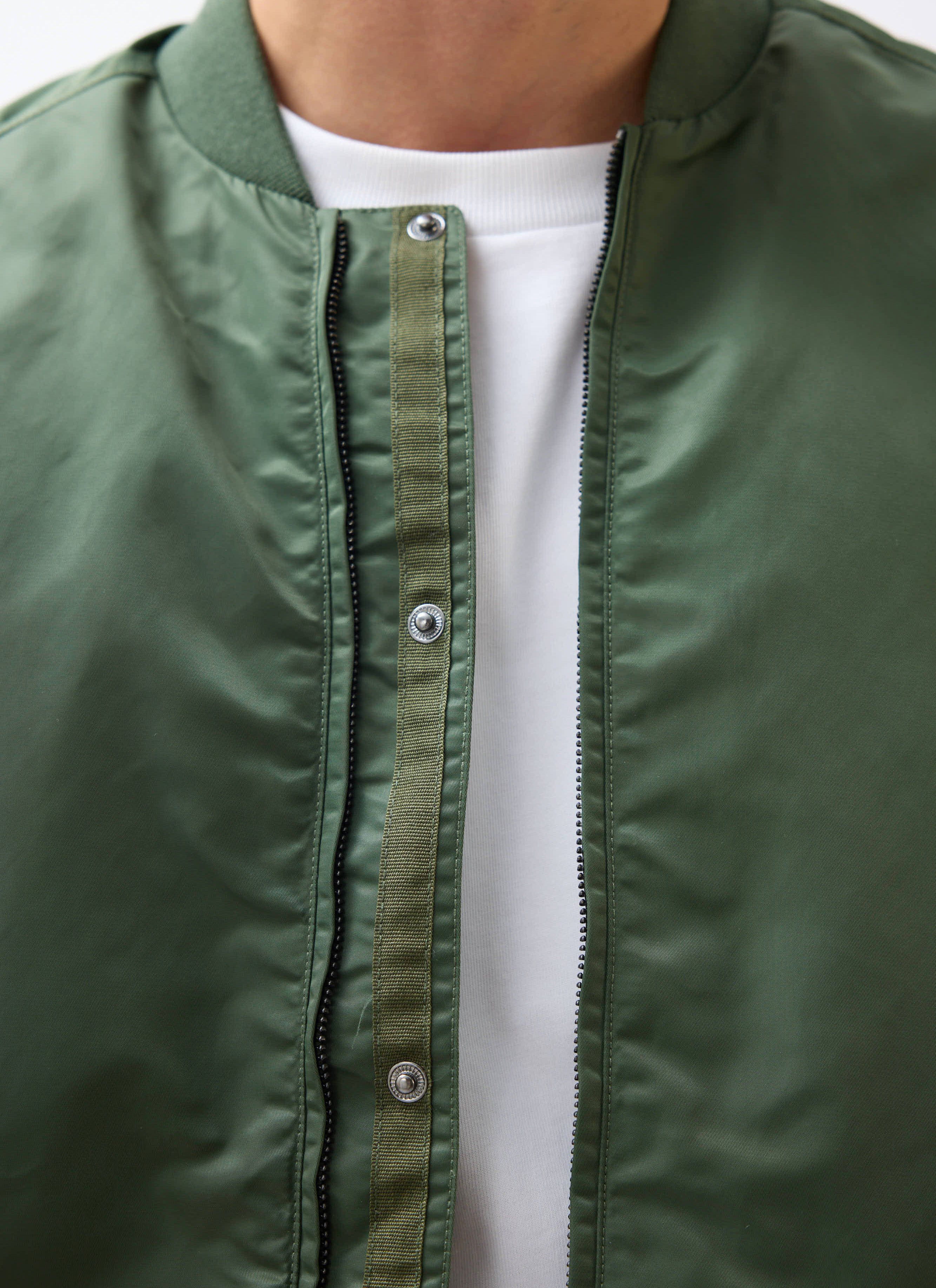 Bomber Jacket | Nylon | Forest - Image 5