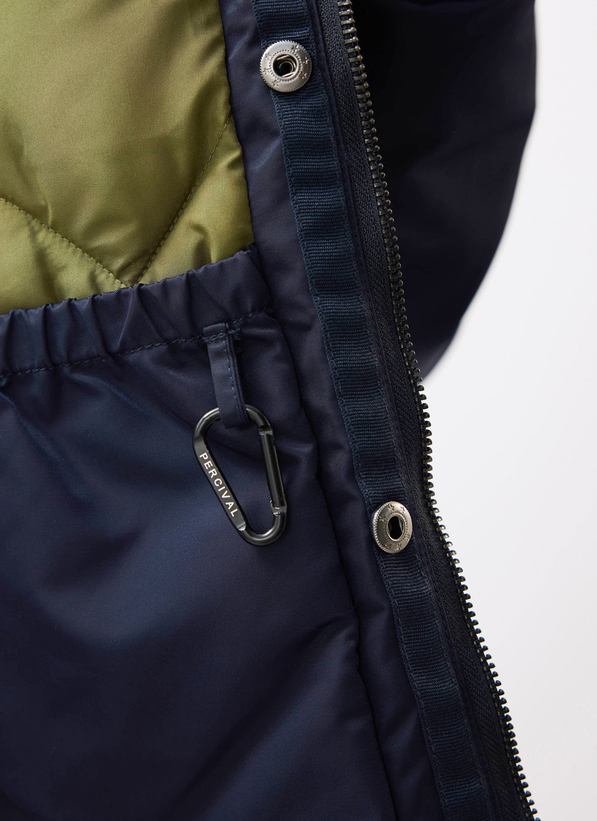 Bomber Jacket | Nylon | Midnight with Olive - Image 4