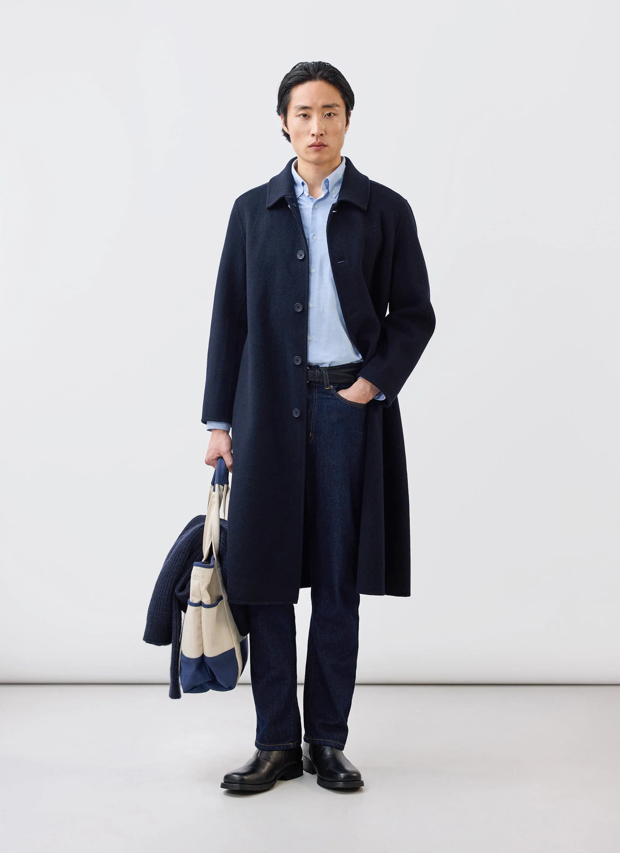 Minnesota Overcoat | Wool | Navy - Image 7
