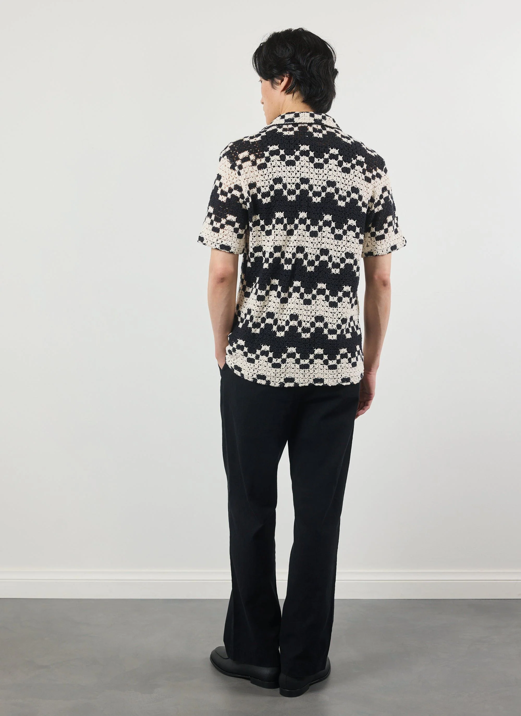 Naples Crochet Cuban Shirt | Cotton | Ecru - Image 12