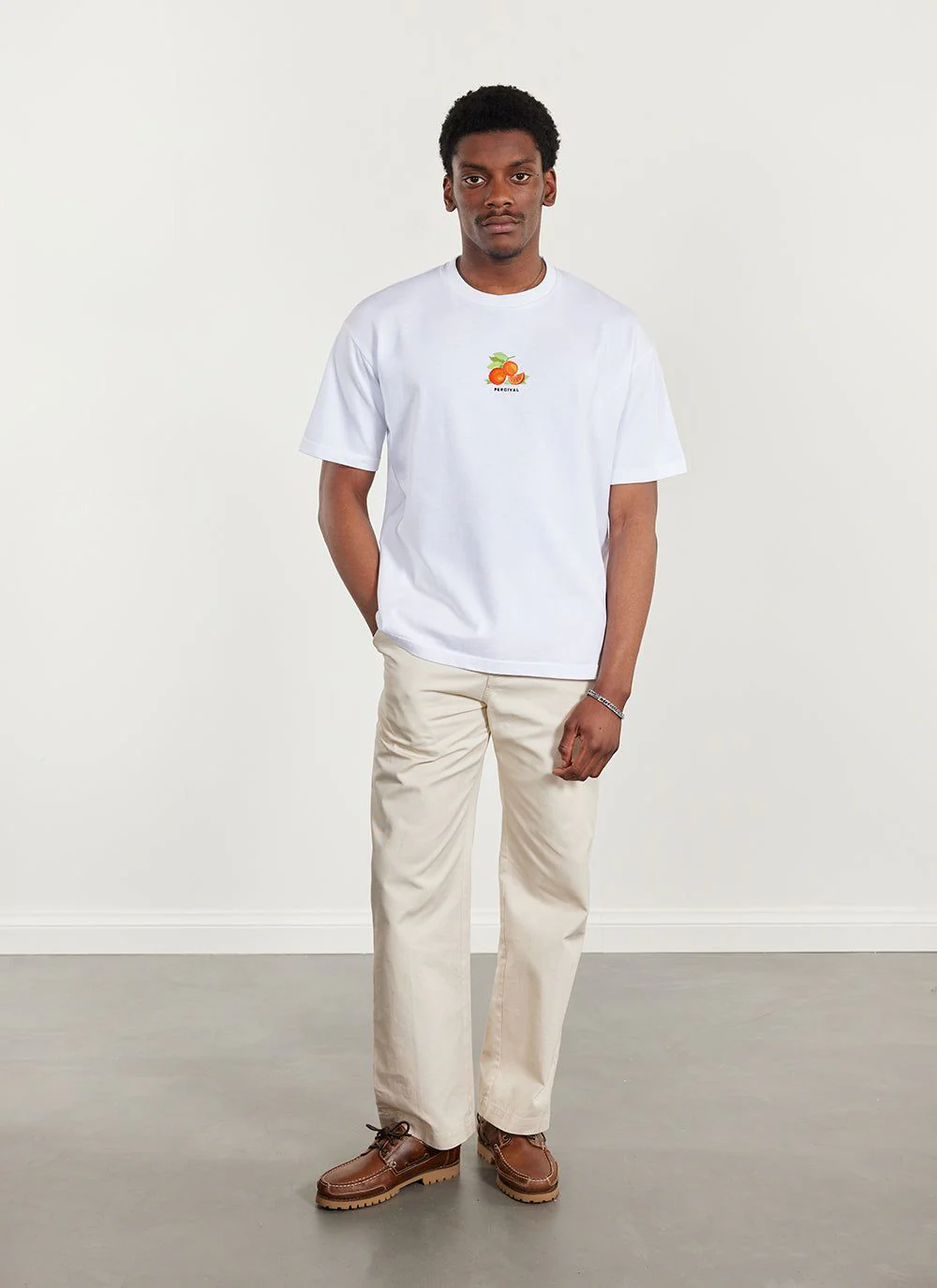 Citrus Oversized T Shirt | Embroidered Organic Cotton | White - Image 3