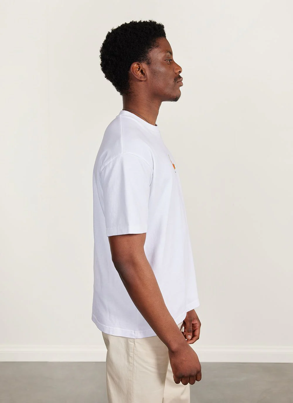 Citrus Oversized T Shirt | Embroidered Organic Cotton | White - Image 8