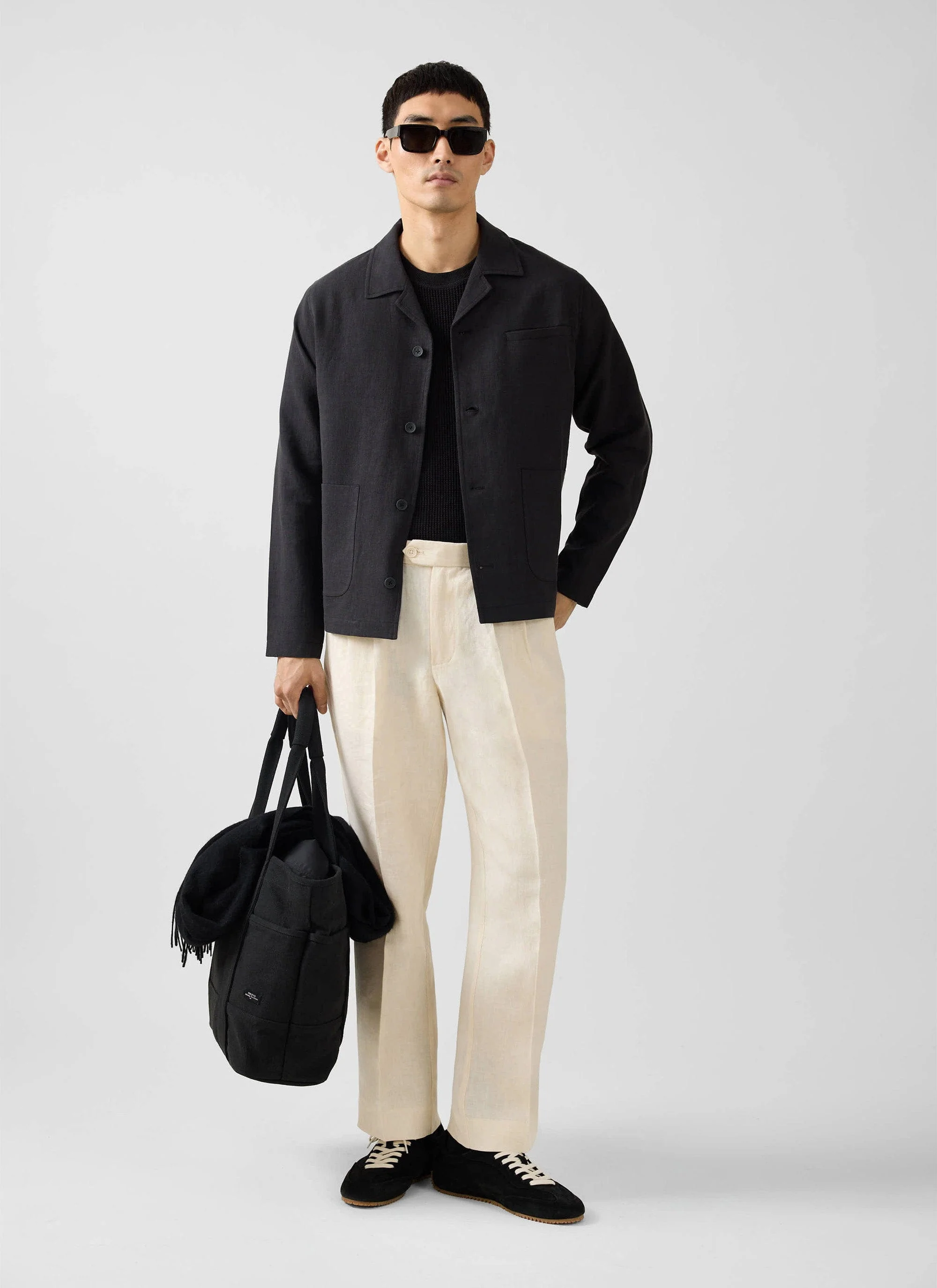 Overshirt | Linen | Black - Image 5