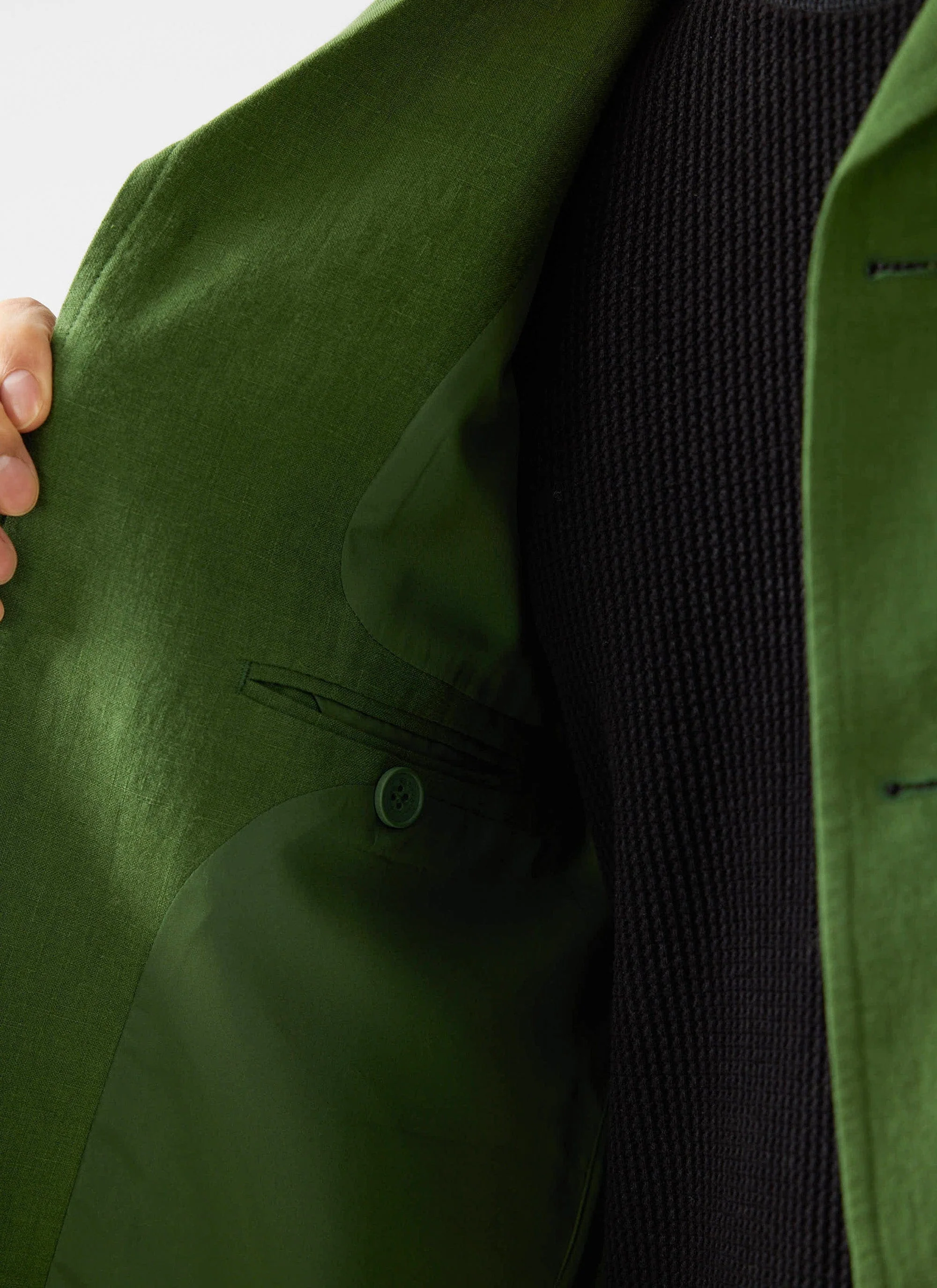 Overshirt | Linen | Forest - Image 7