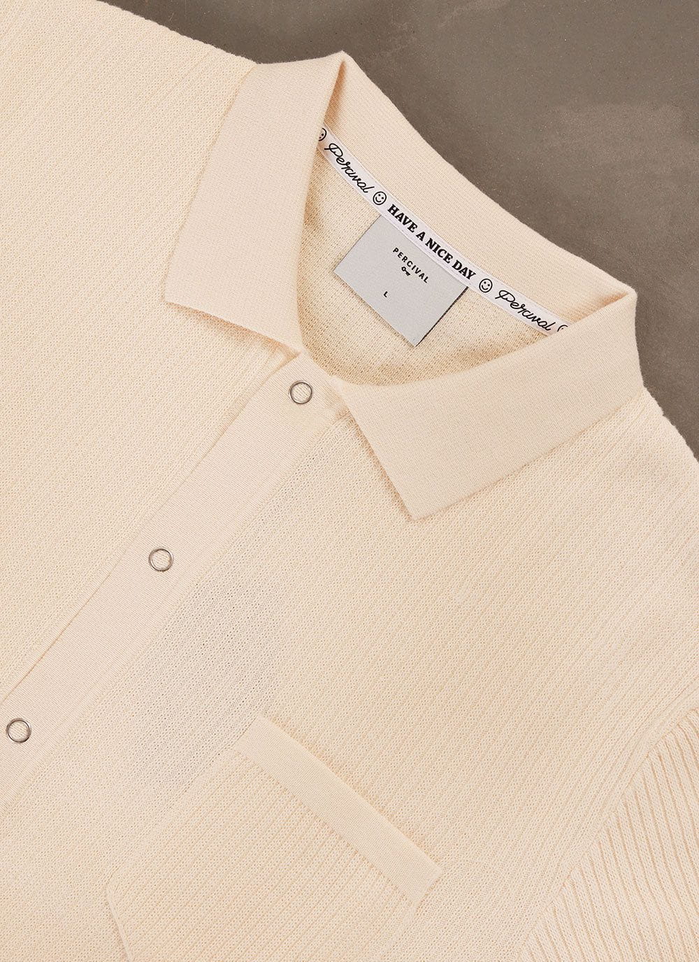 Pablo Cuban Shirt | Knitted Cotton | Cream - Image 7