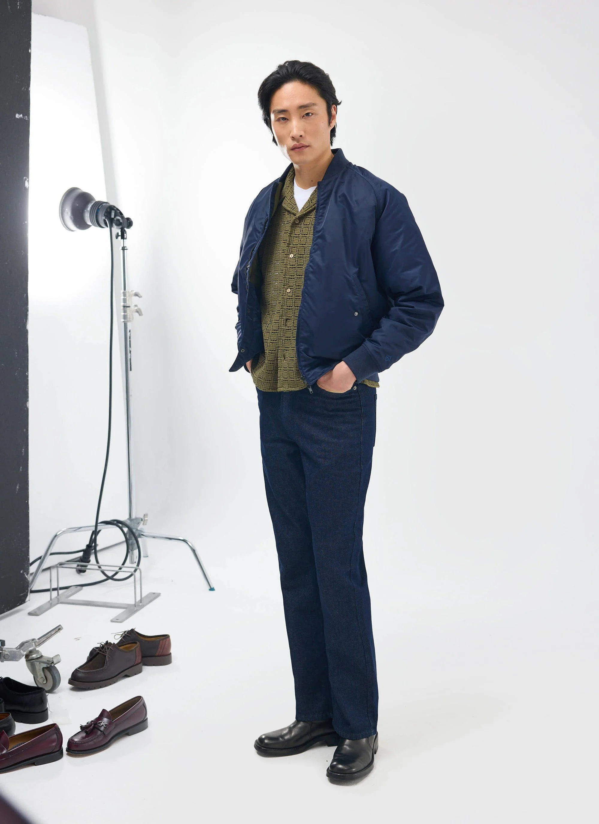 Palermo Crochet Cuban Shirt | Cotton | Olive Green - Image 9