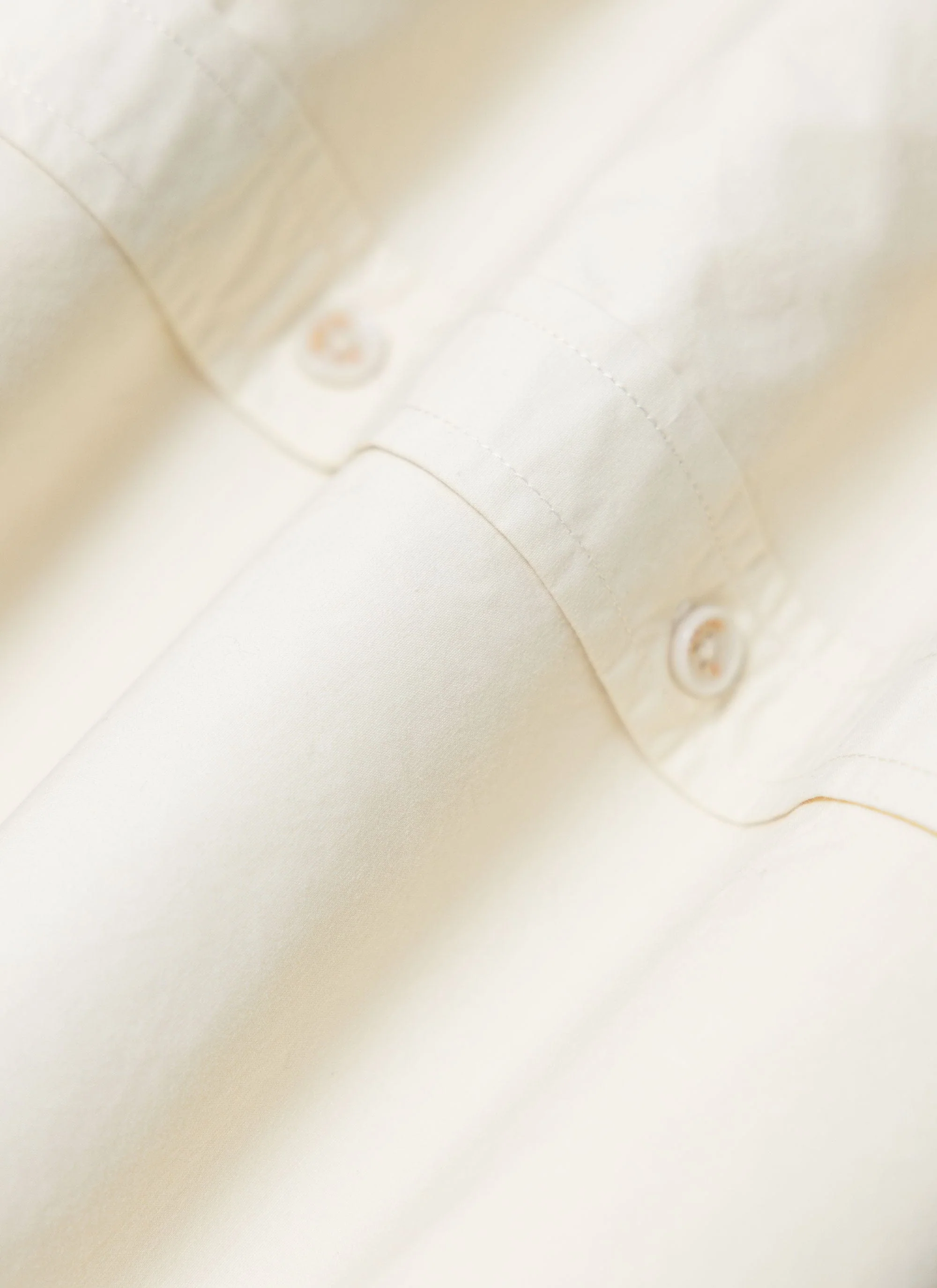 Boxy Cropped Clerk Shirt | Ecru - Image 9