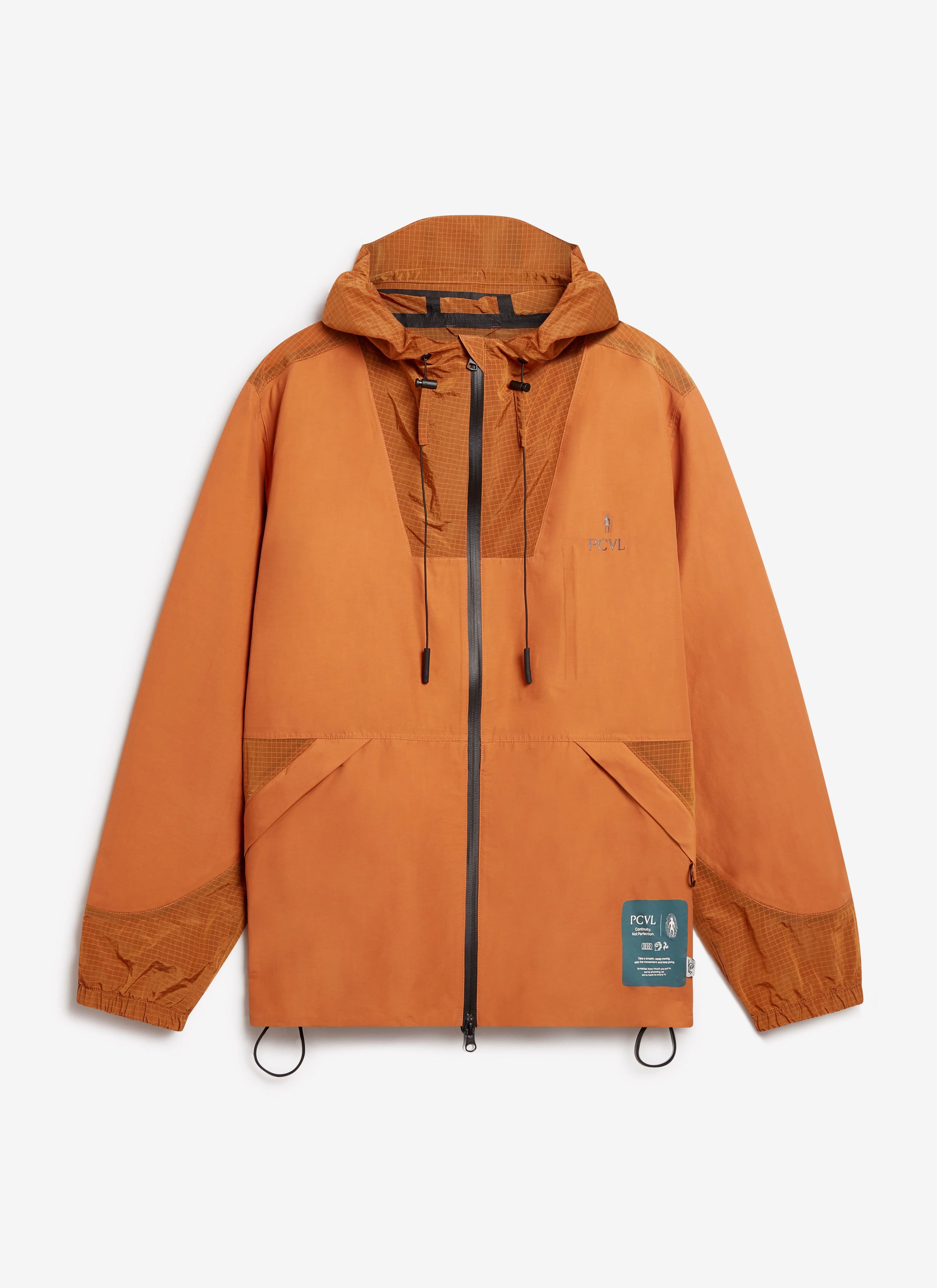 PCVL Zip Through Water Resistant Jacket | Rust - Image 11