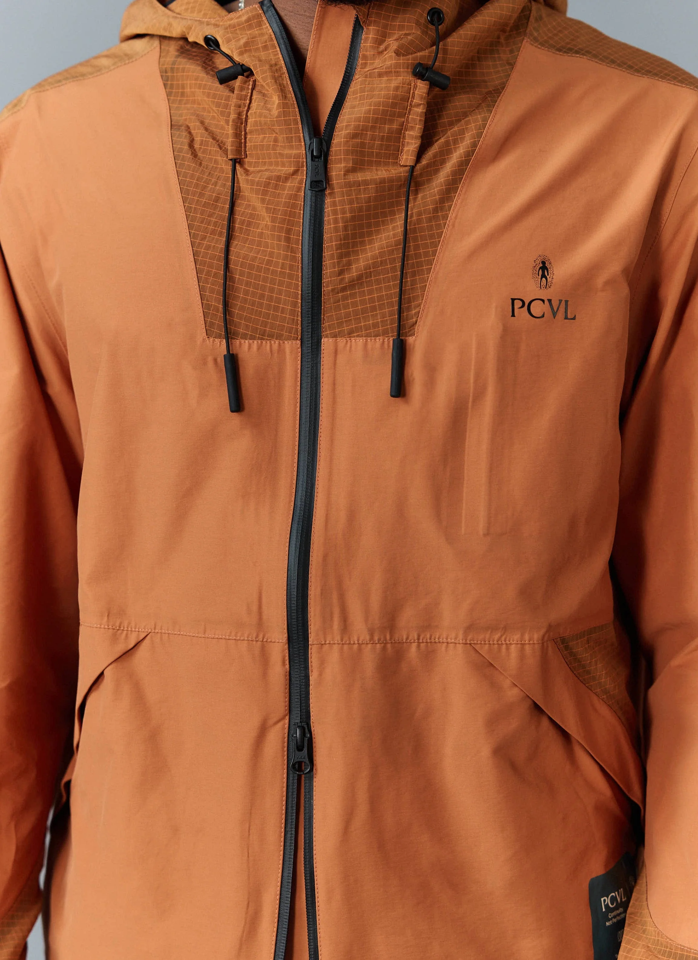 PCVL Zip Through Water Resistant Jacket | Rust - Image 4