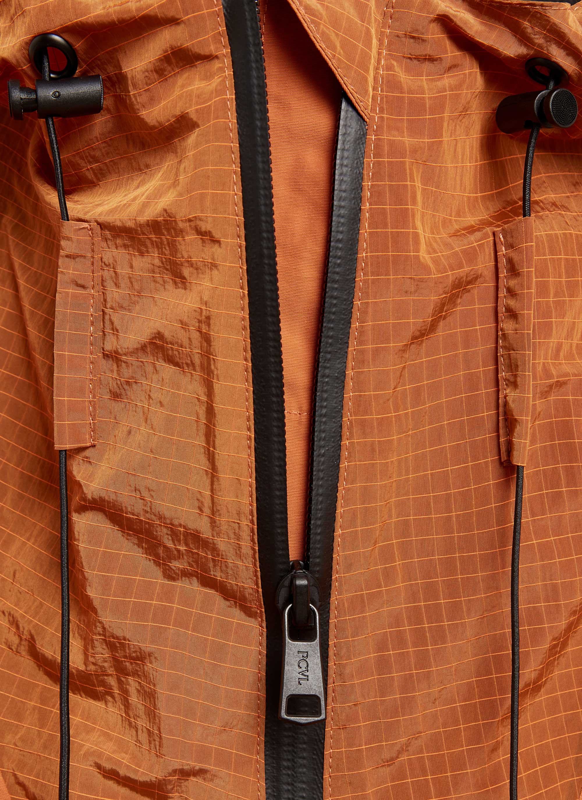 PCVL Zip Through Water Resistant Jacket | Rust - Image 9