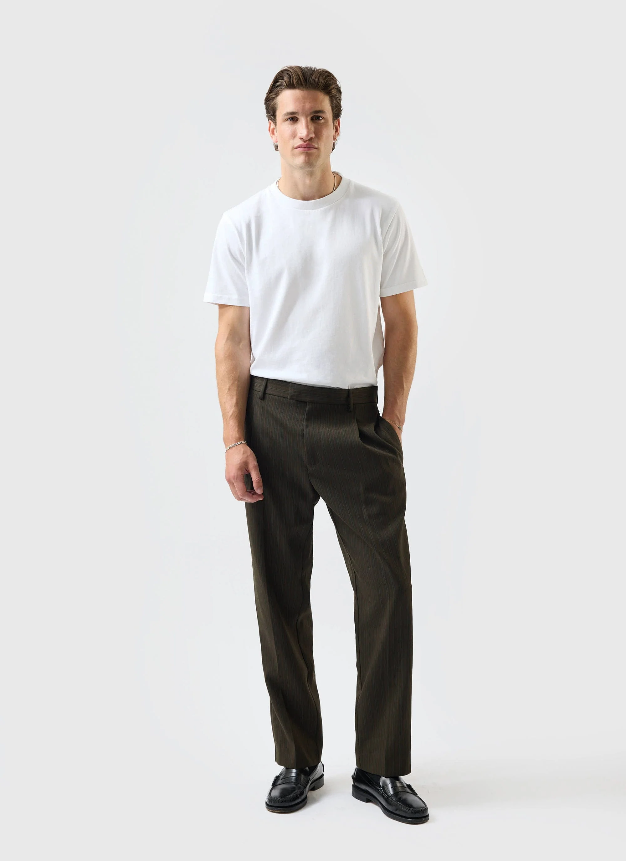 Pleated Tailored Chapter Trousers | Forest - Image 4