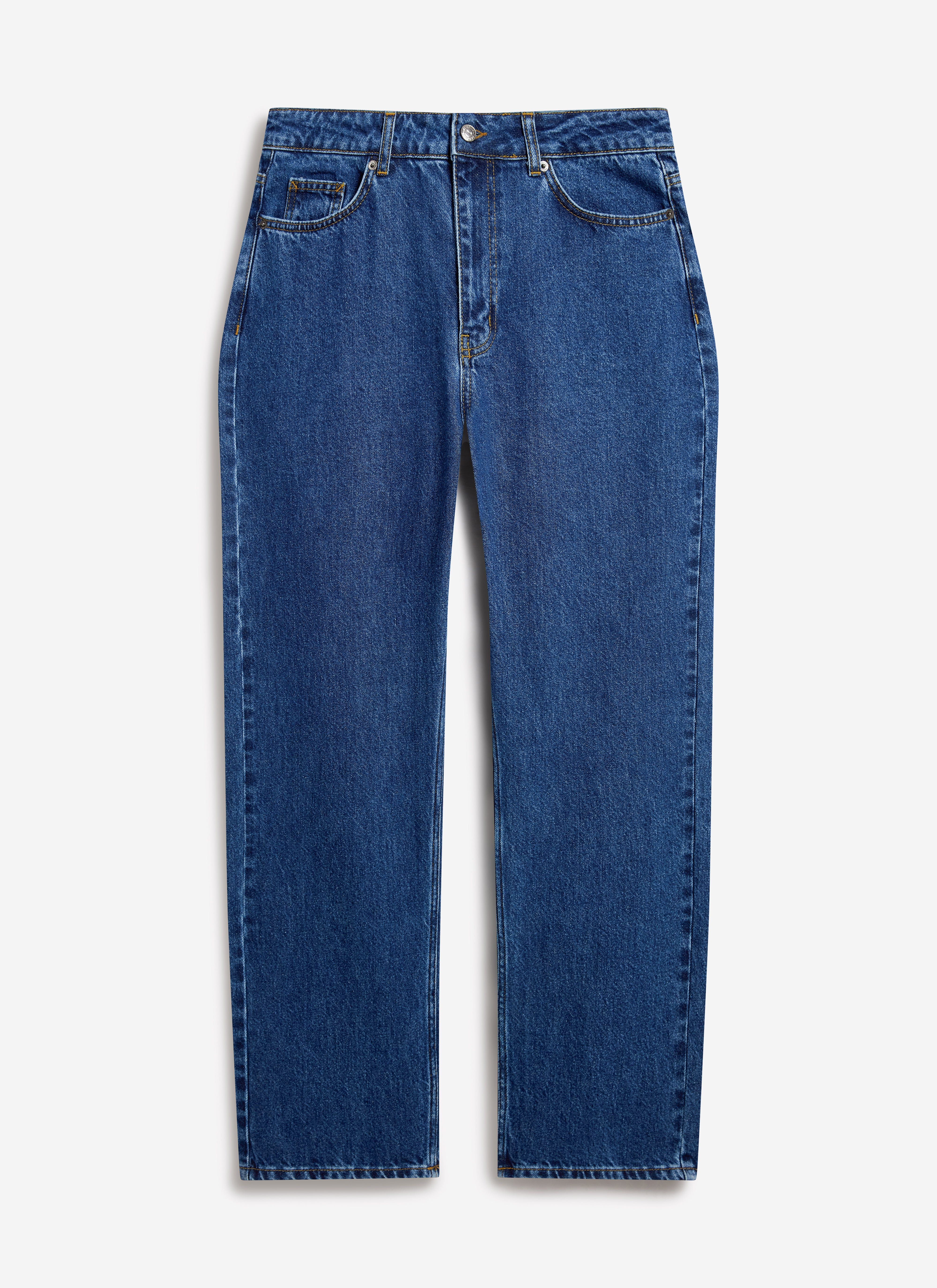 Wide Leg Denim Jeans | Mid Wash Blue - Image 6