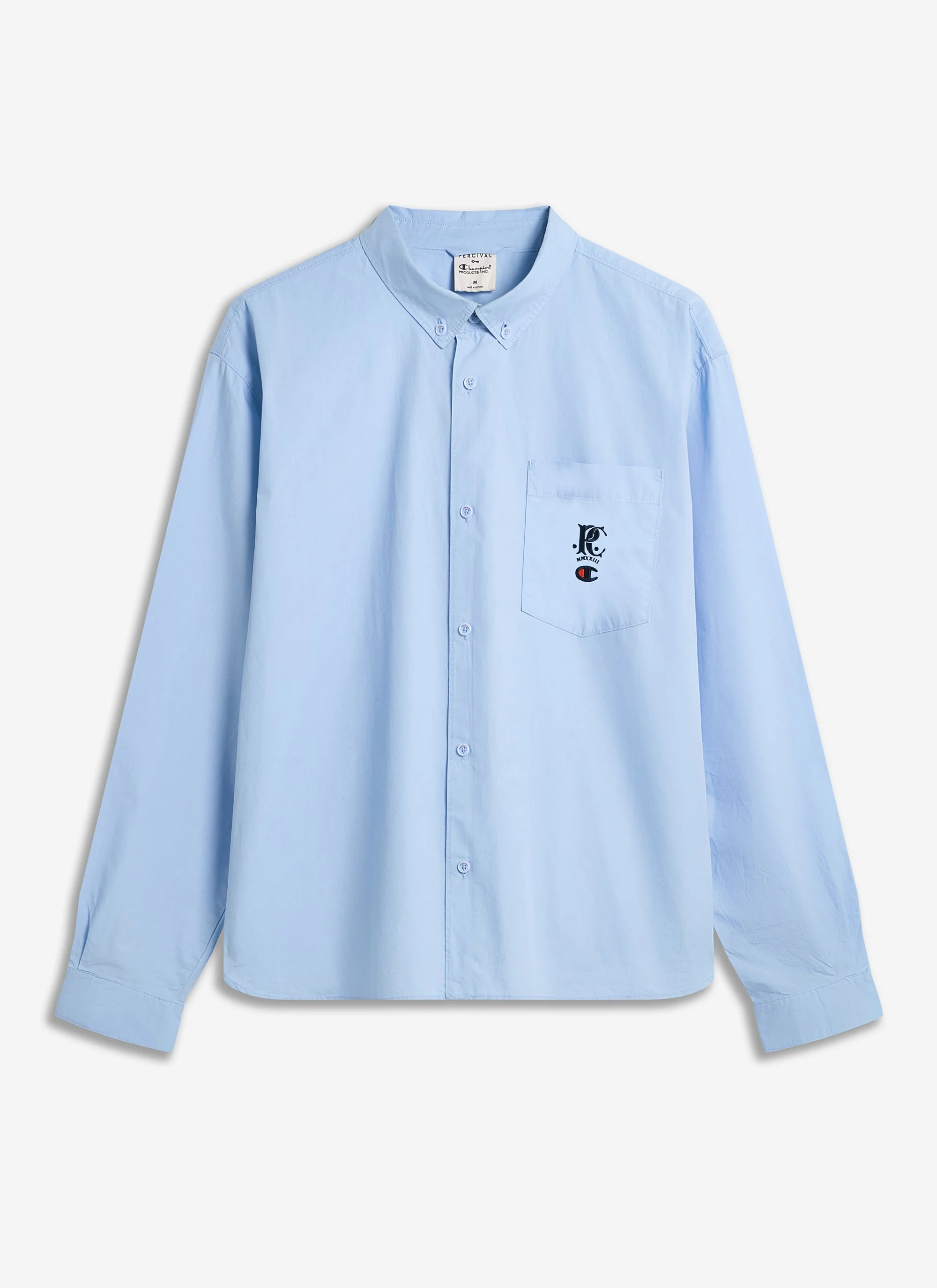 Relaxed Oxford Shirt | Champion x Percival | Blue - Image 6