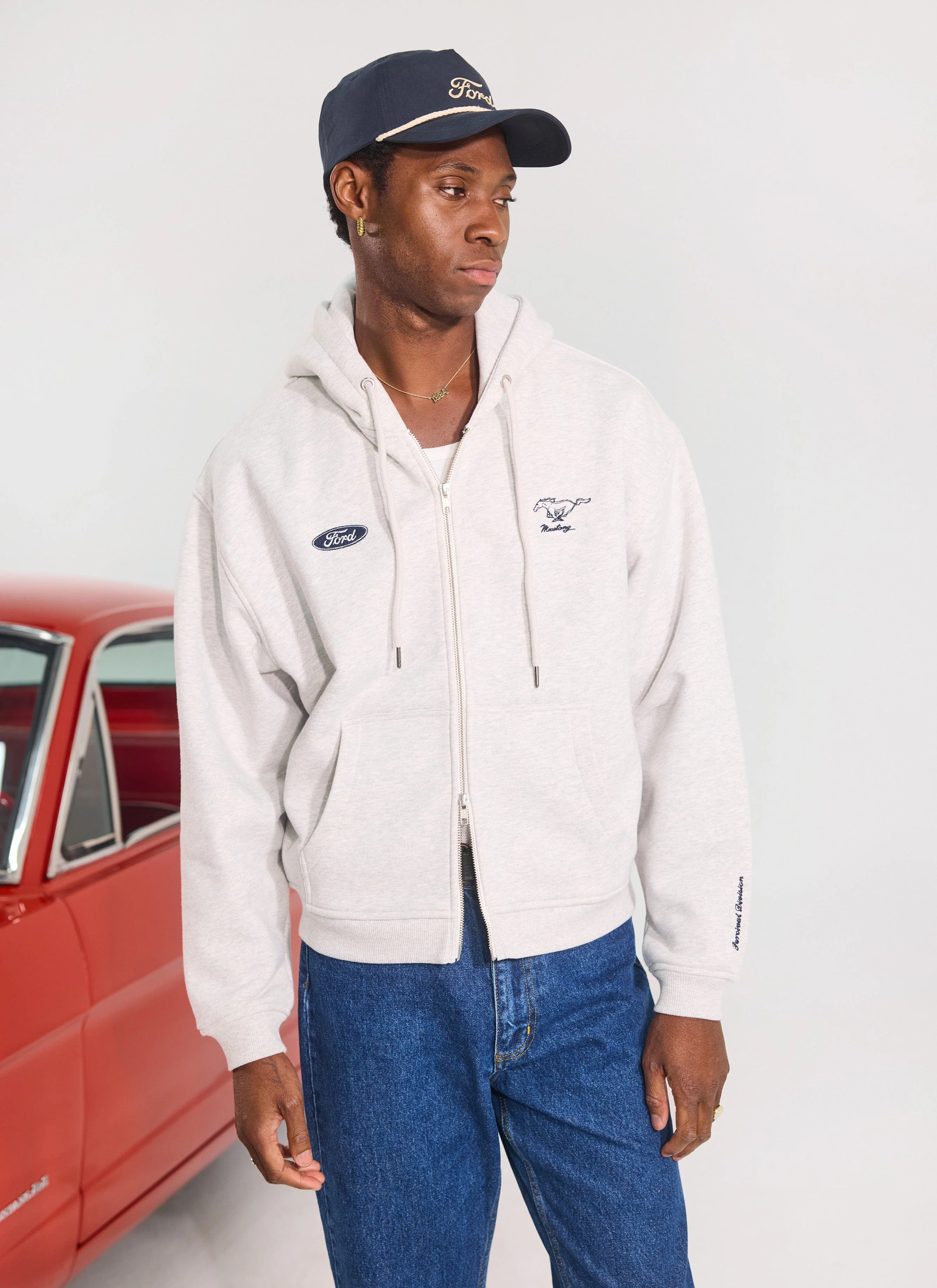 Soft Trucker Cap | Percival x Ford | Navy - Image 5