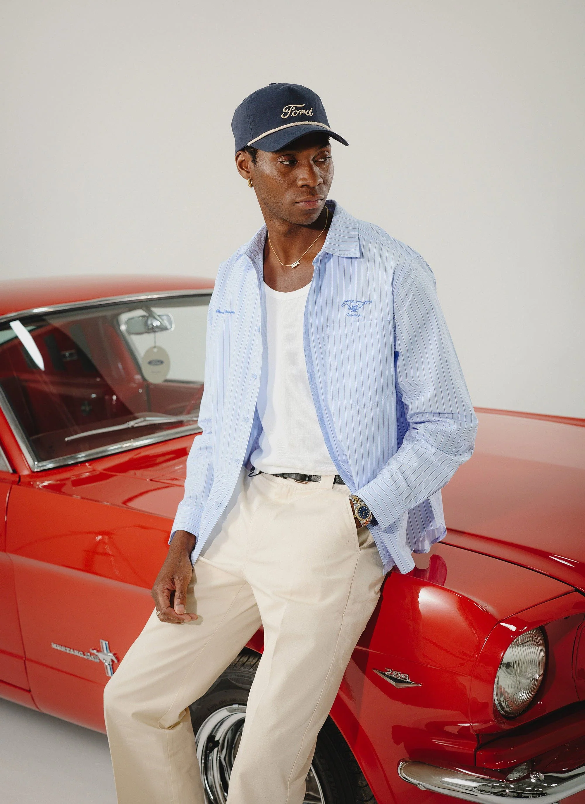 Soft Trucker Cap | Percival x Ford | Navy - Image 6