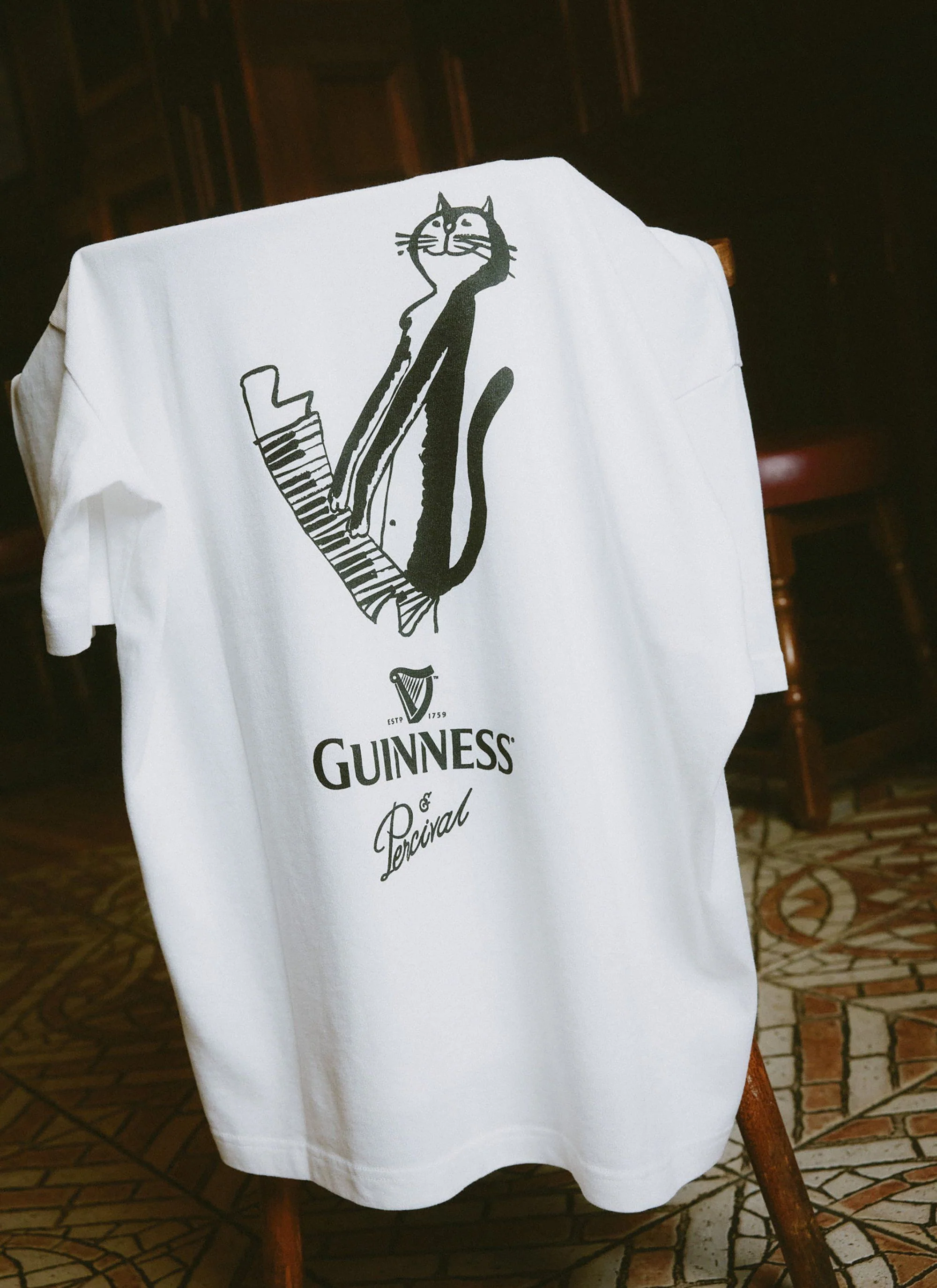 Soloist Oversized T Shirt | Percival x Guinness | White - Image 6