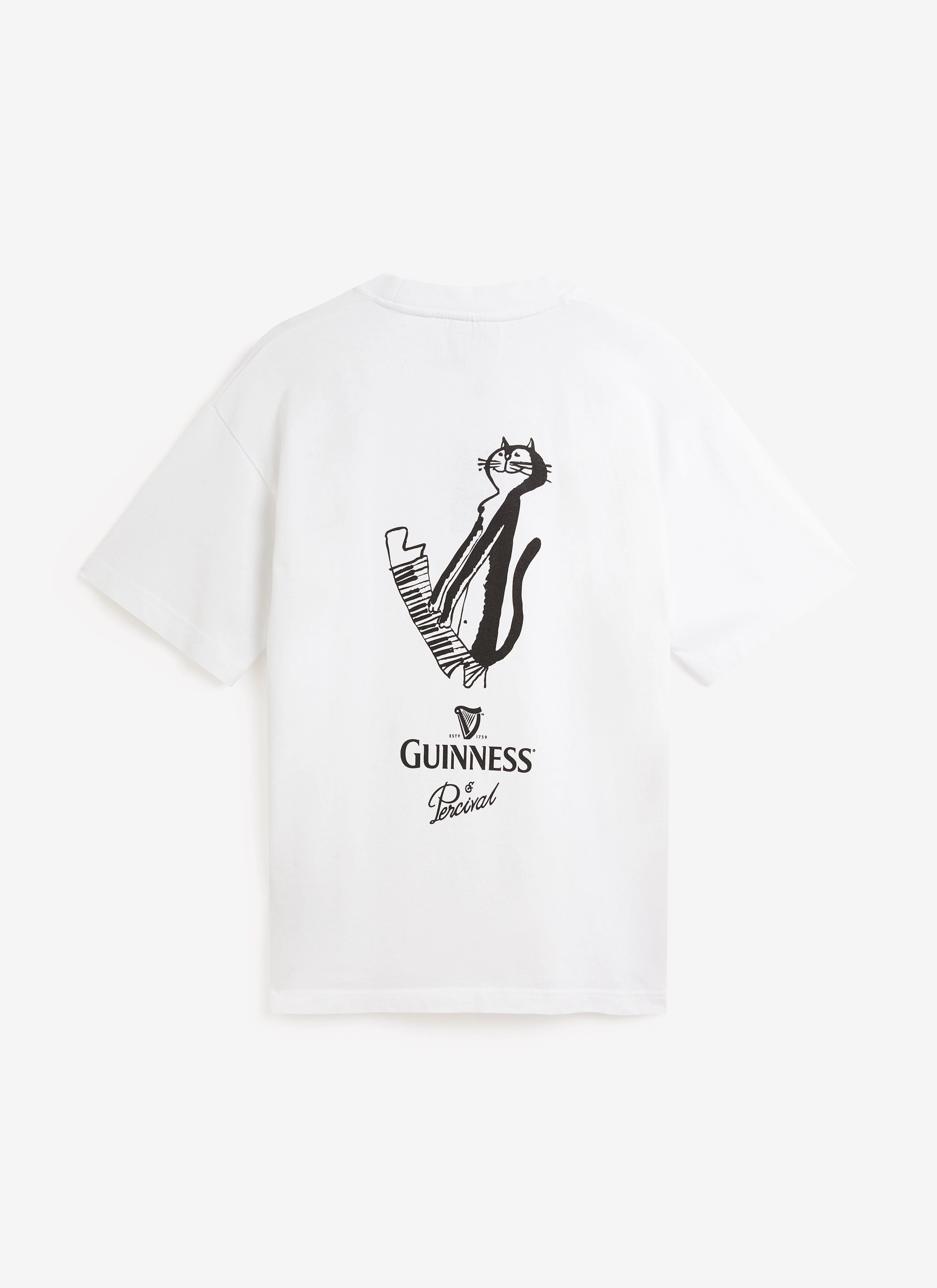 Soloist Oversized T Shirt | Percival x Guinness | White - Image 8