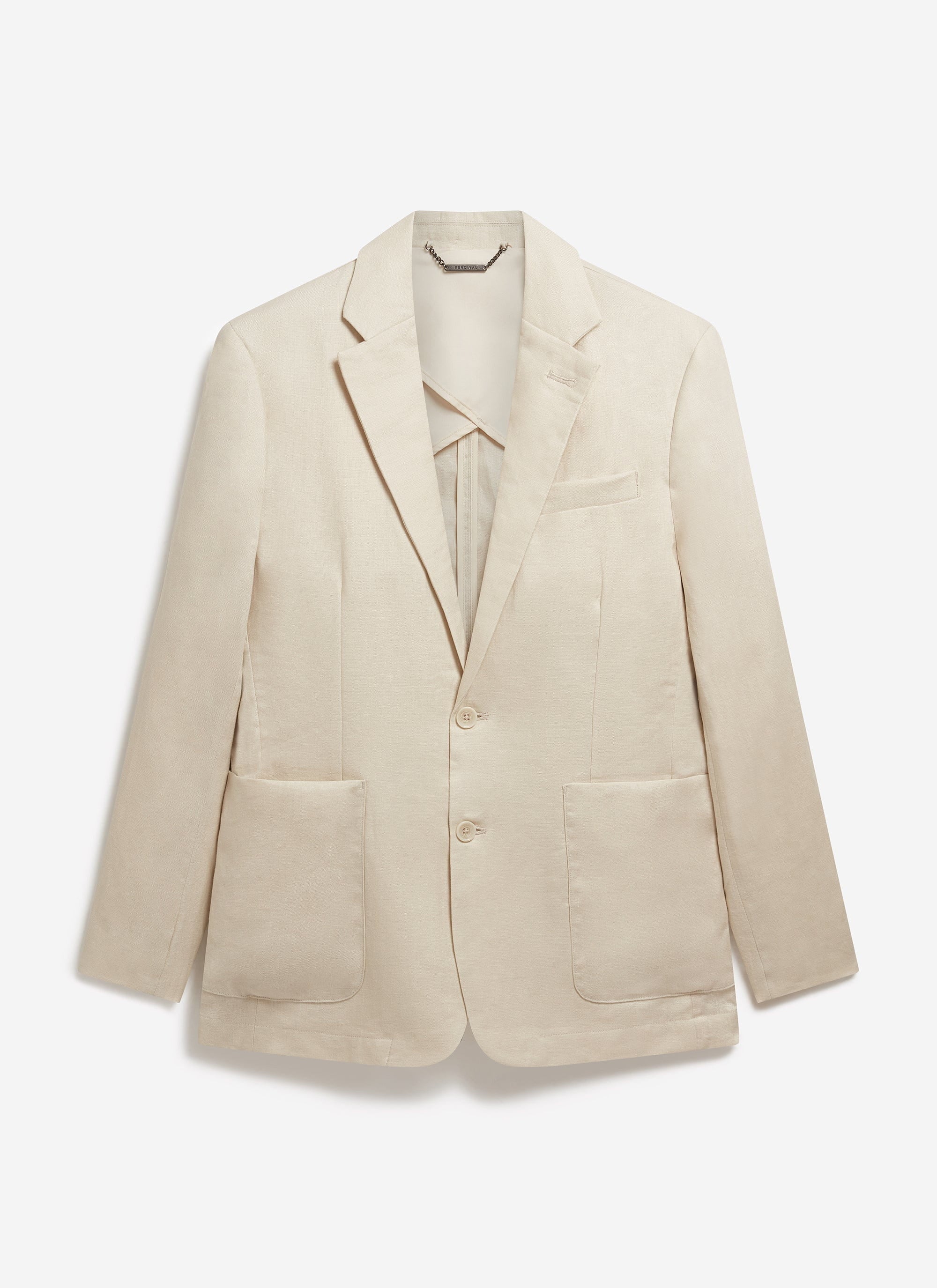 Tailored Linen Blazer | Cream - Image 10