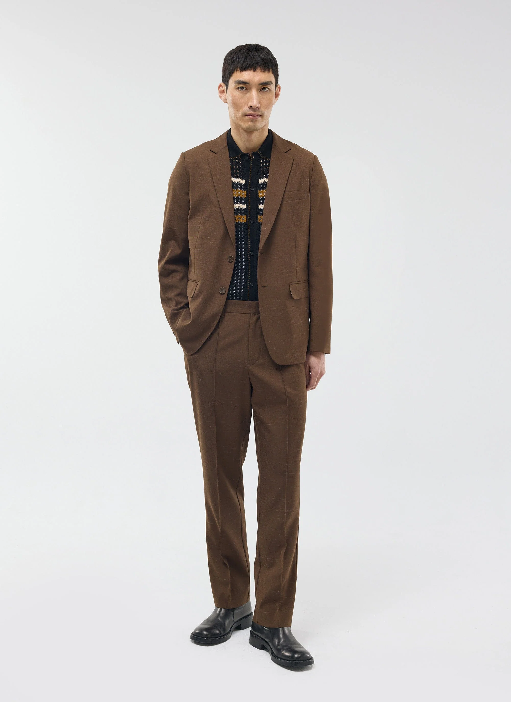 Trentino Tailored Blazer | Brown - Image 3