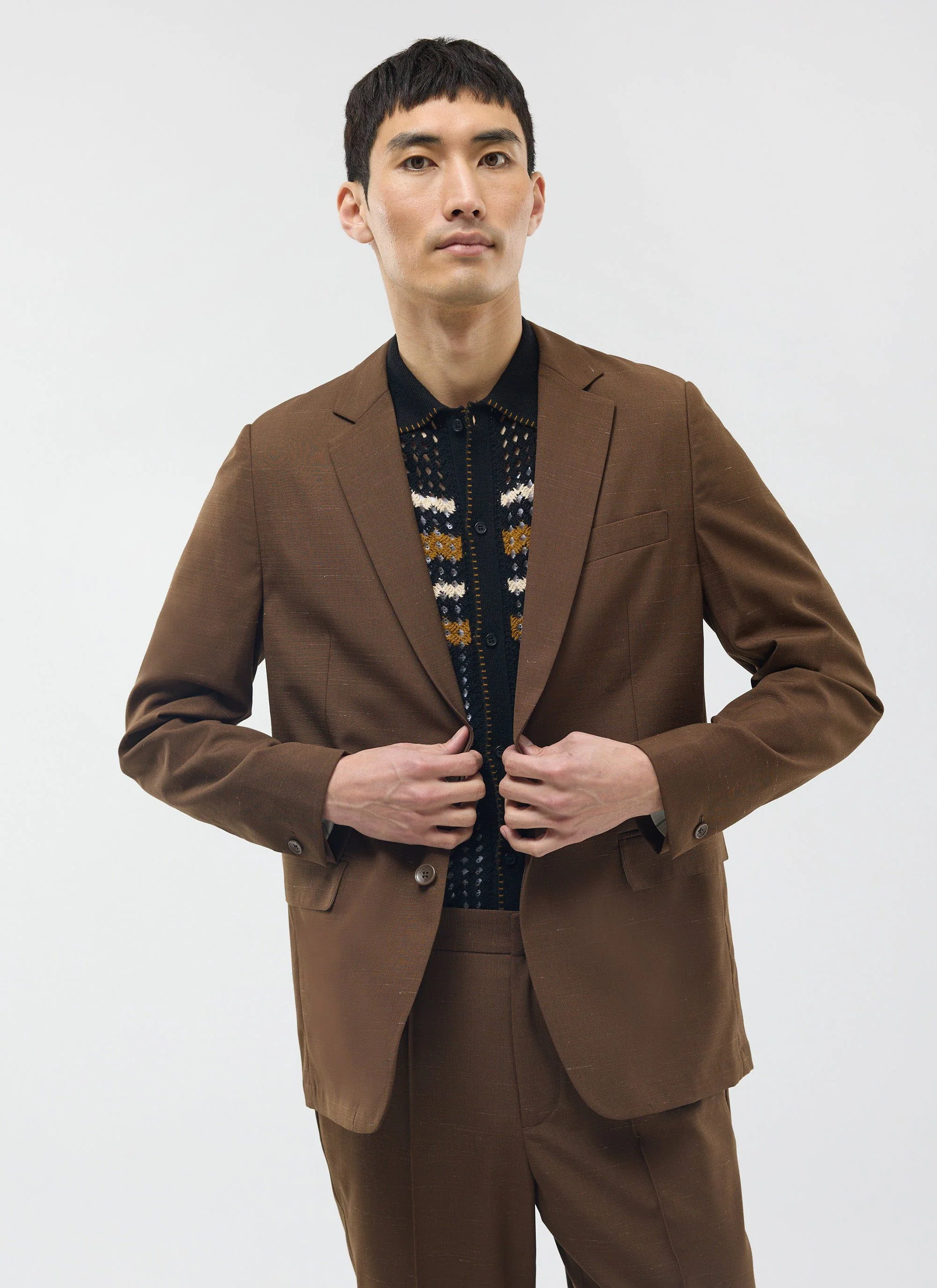 Trentino Tailored Blazer | Brown - Image 9