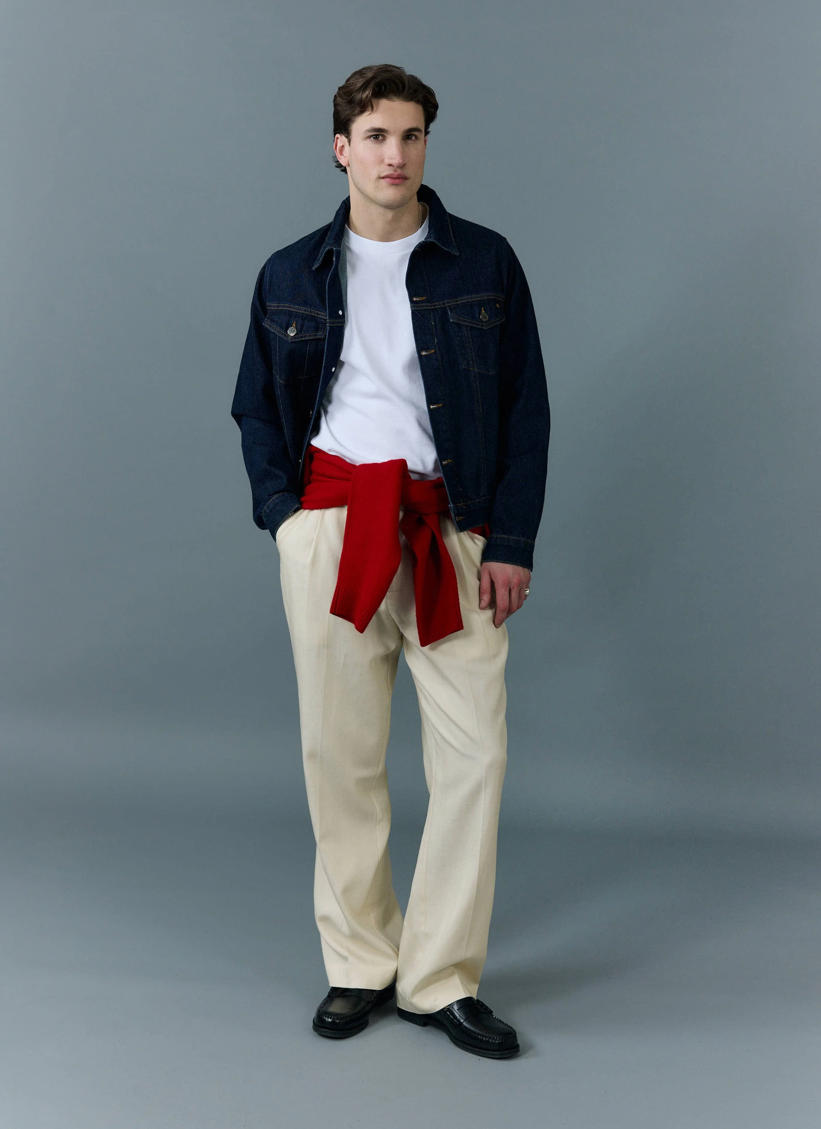 Western Trucker Jacket | Denim | Dark Indigo - Image 3