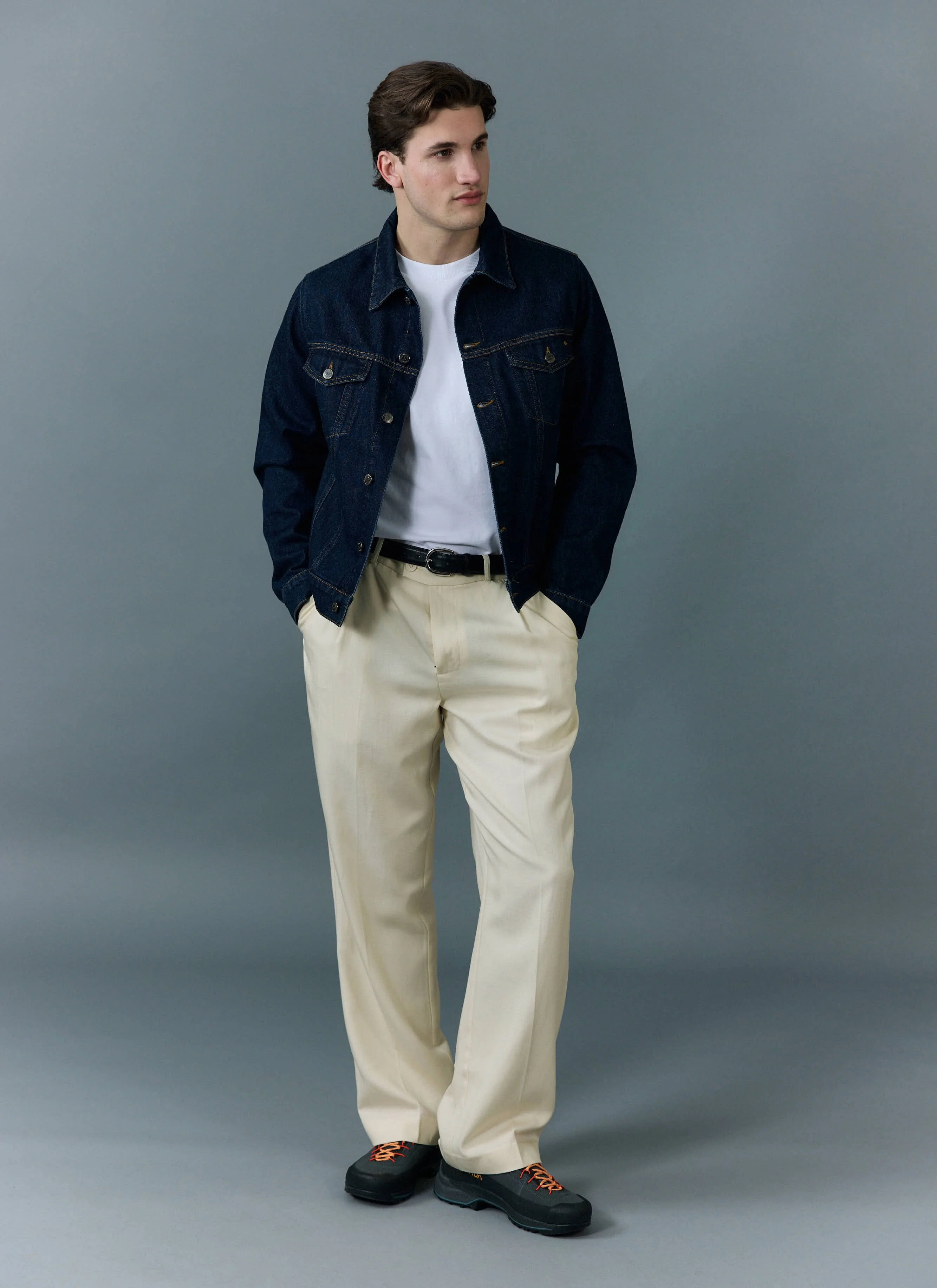 Western Trucker Jacket | Denim | Dark Indigo - Image 6