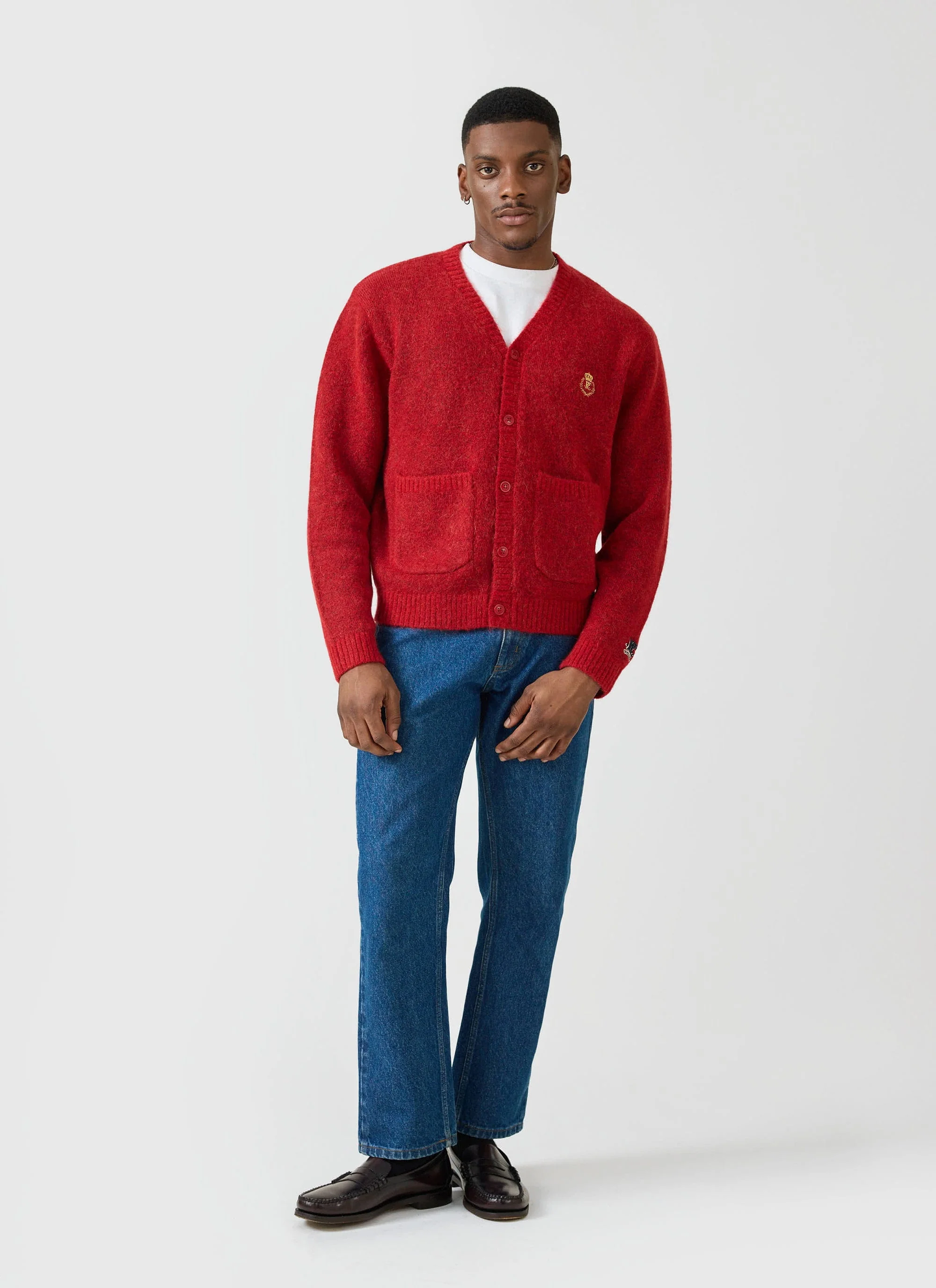 White Glove Knitted Cardigan | Champion x Percival | Red - Image 4