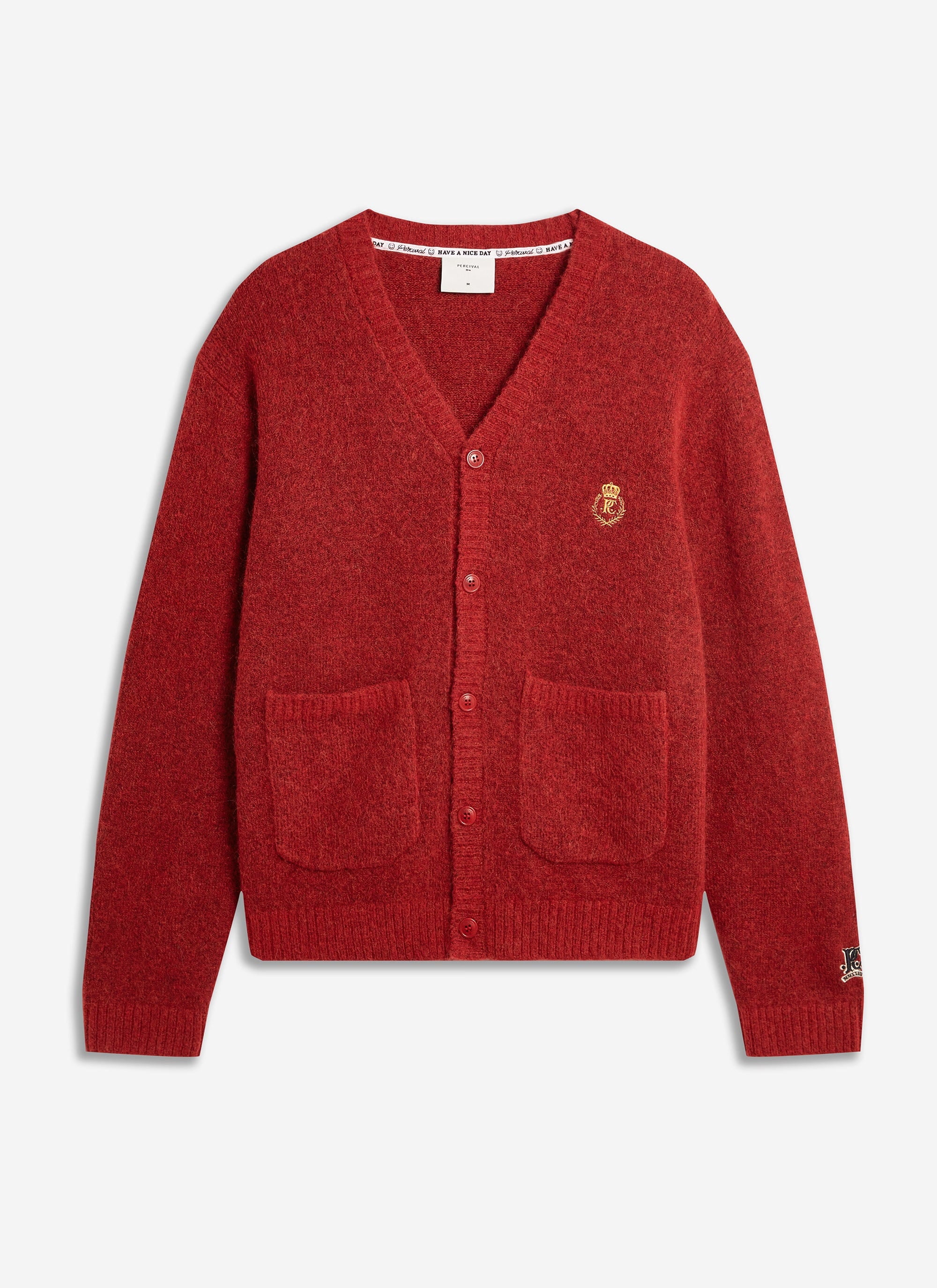 White Glove Knitted Cardigan | Champion x Percival | Red - Image 8