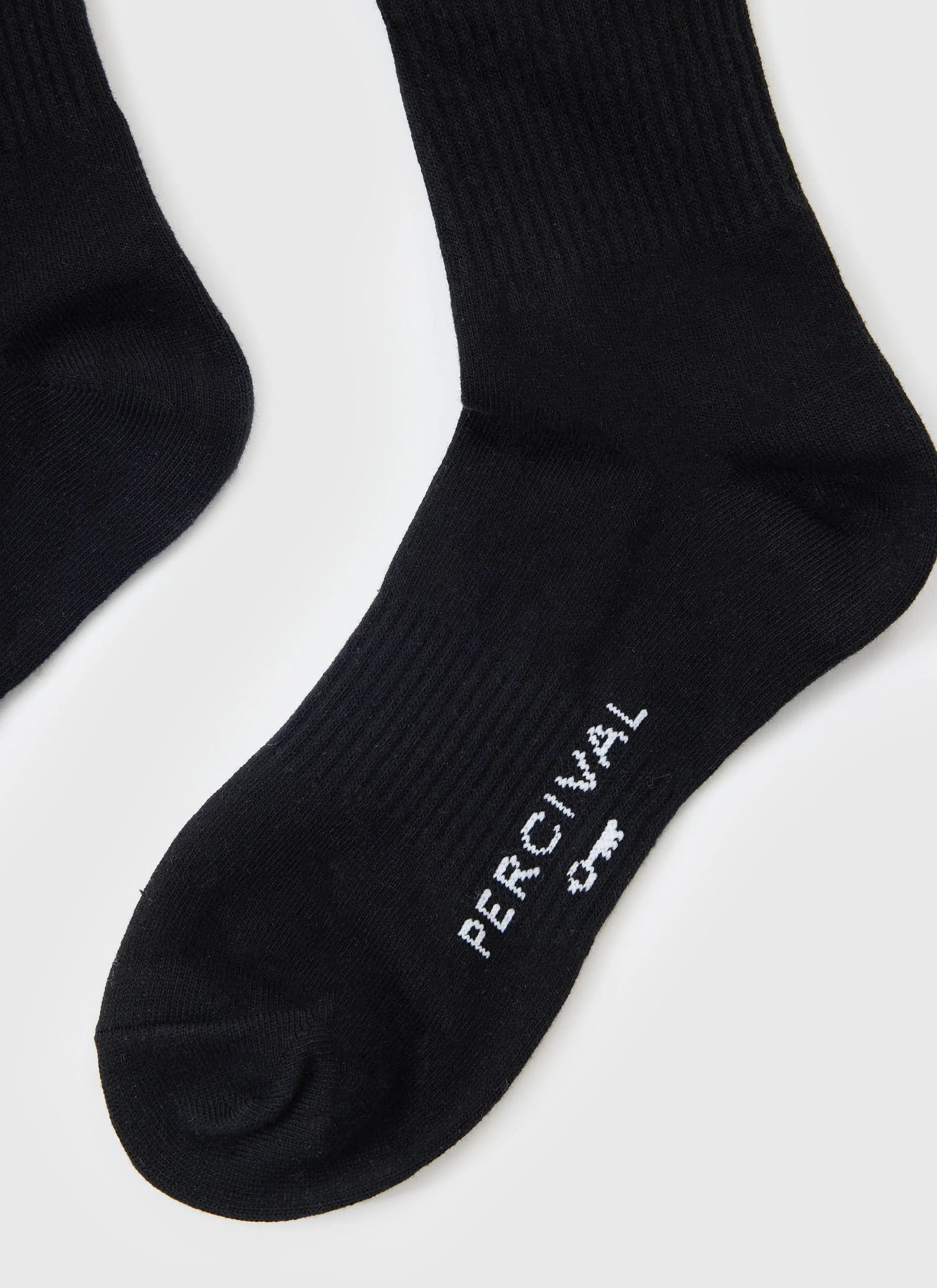 World Key Embroidered Socks | Black - Image 3